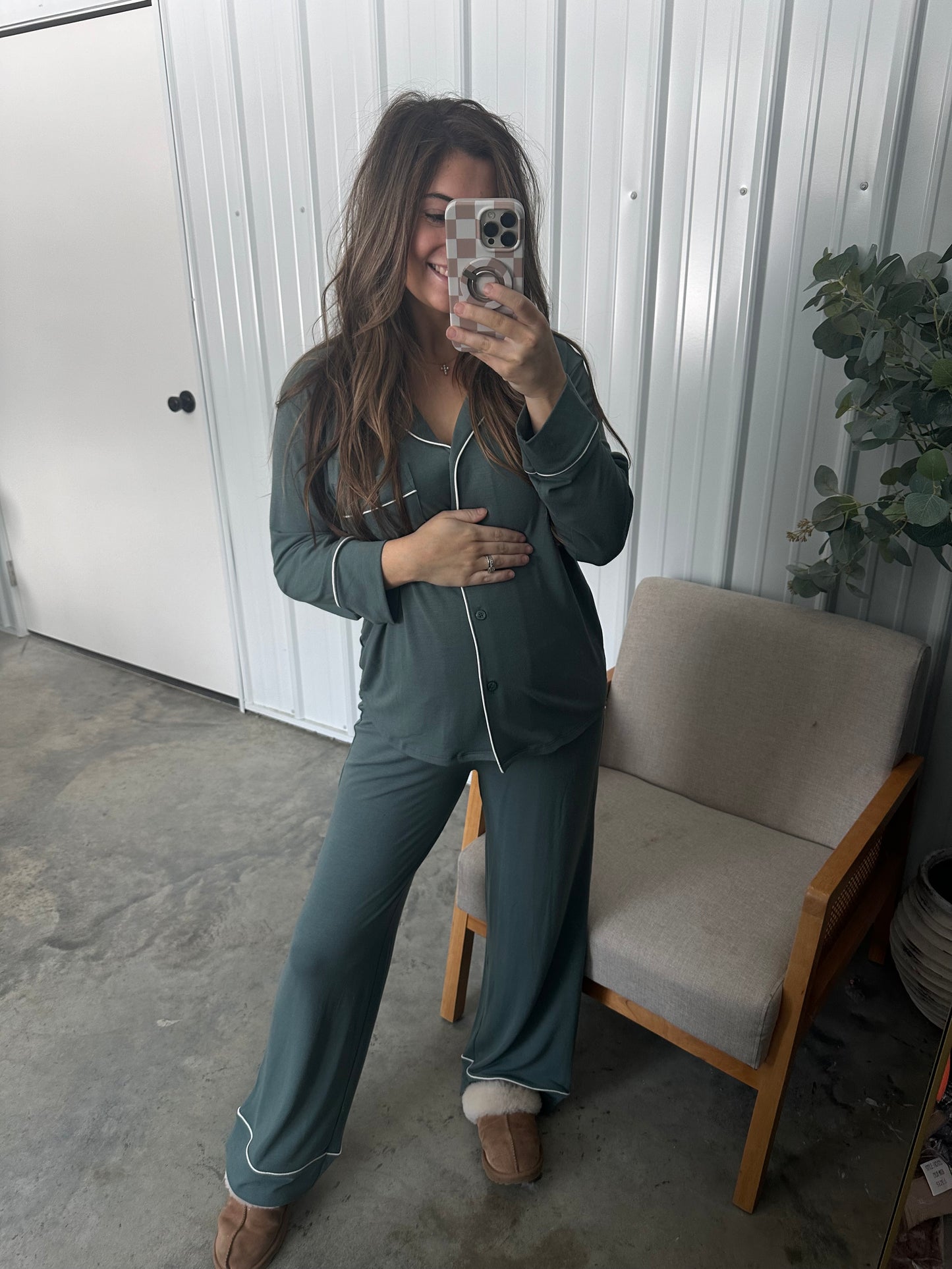 Rayon PJ Set - Ash Jade *restock!