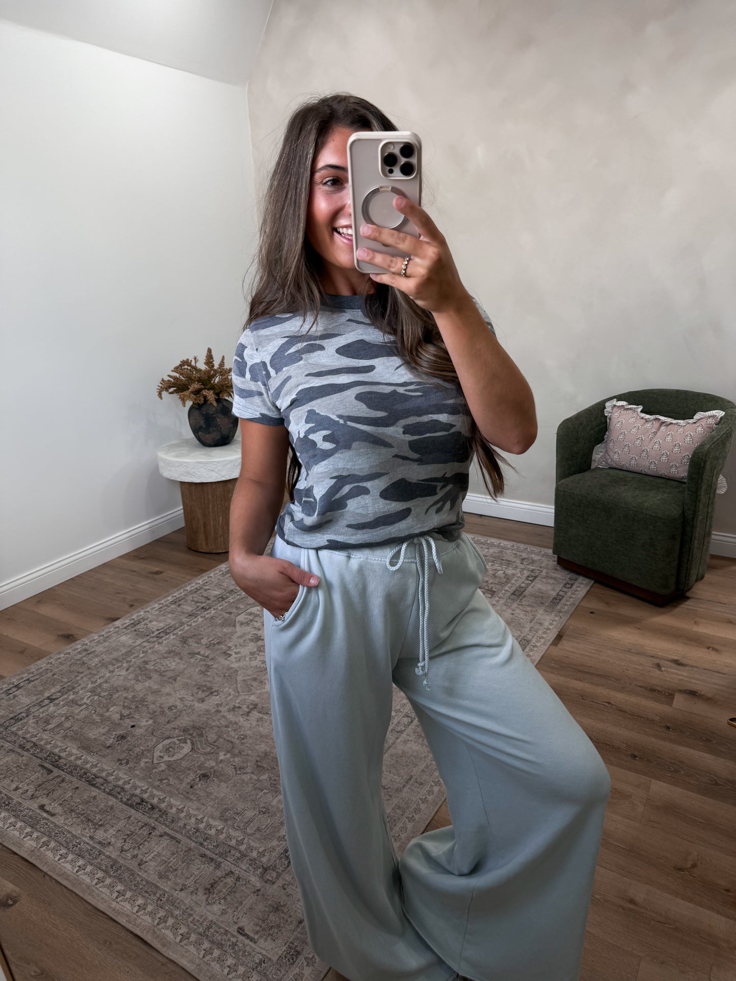 Harley Camo Staple Tee - grey