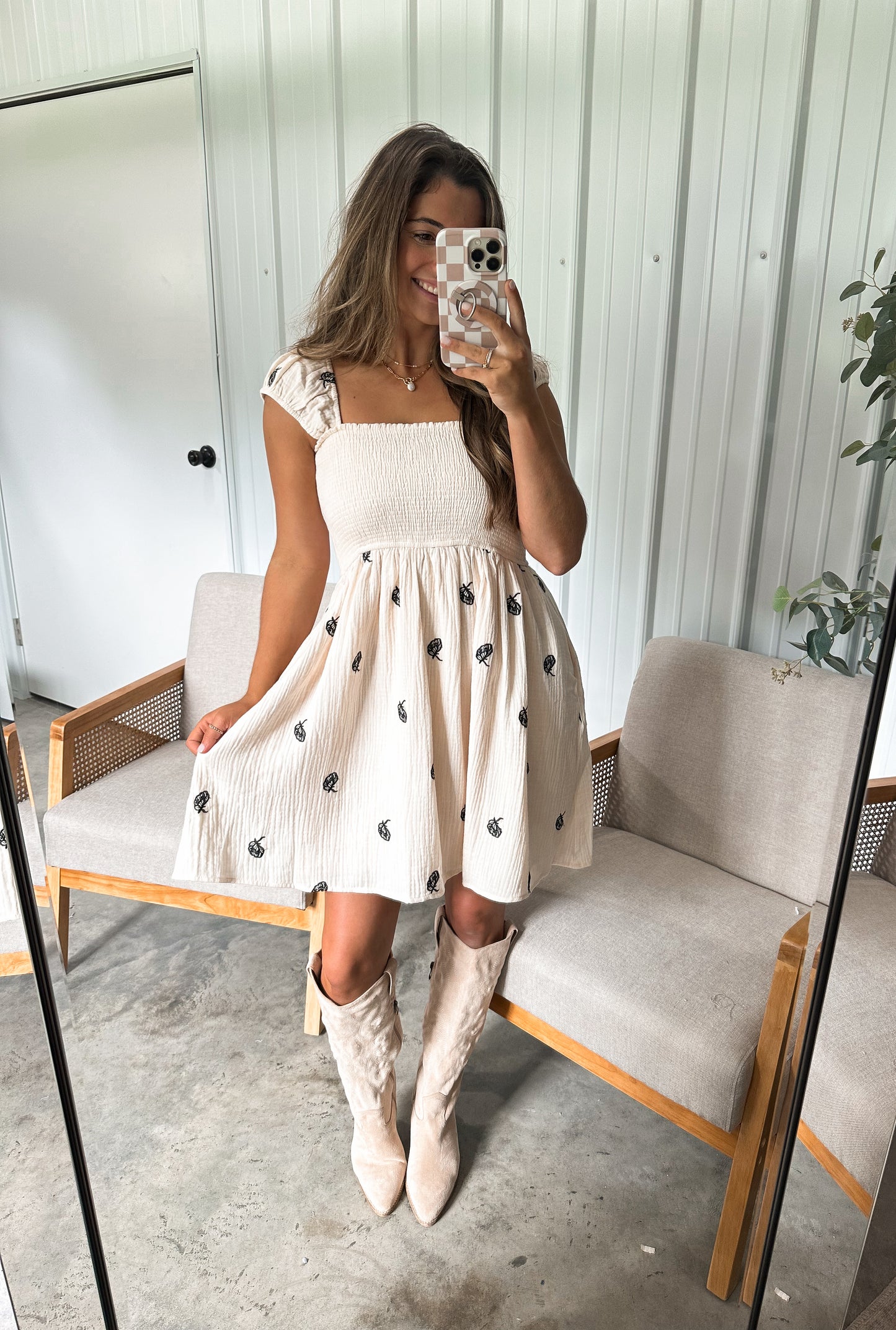 Camden Embroidered Cotton Dress