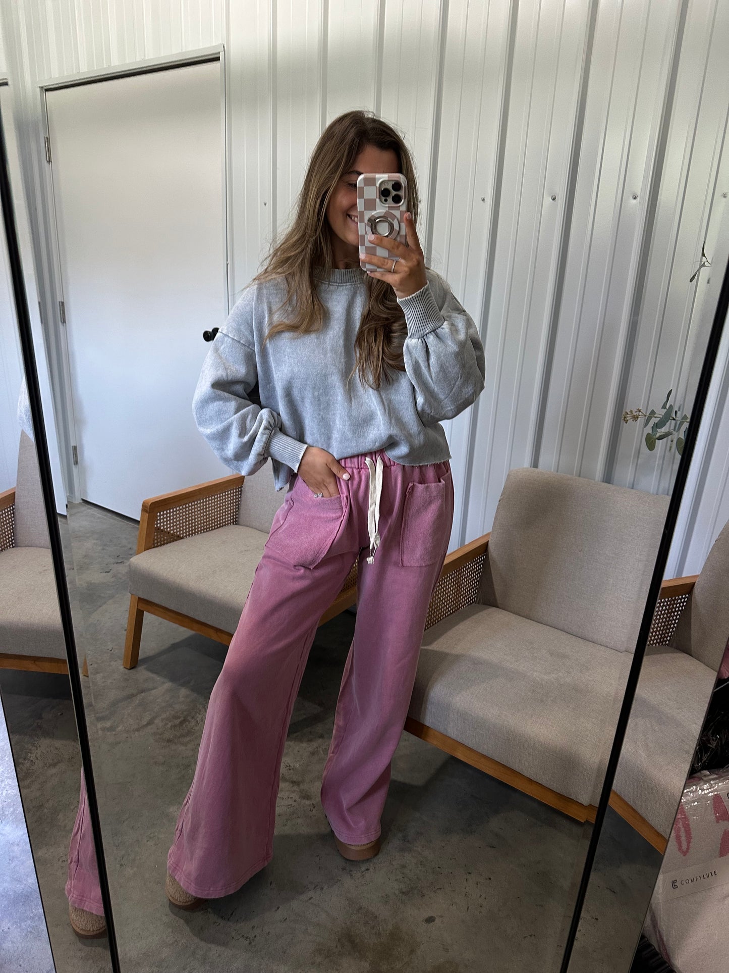 Sunday Morning Lounge Pants - Vintage Plum