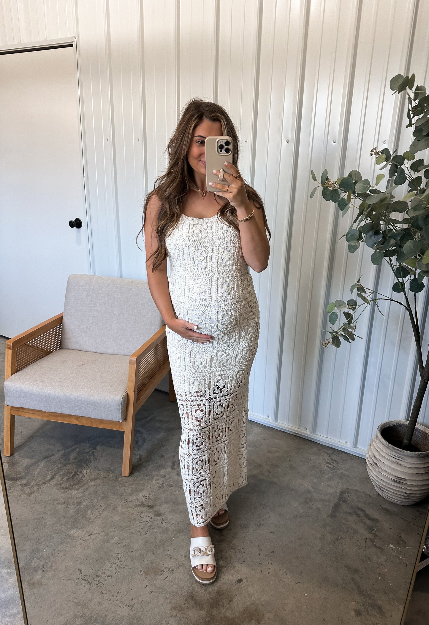 Carnation Crochet Dress