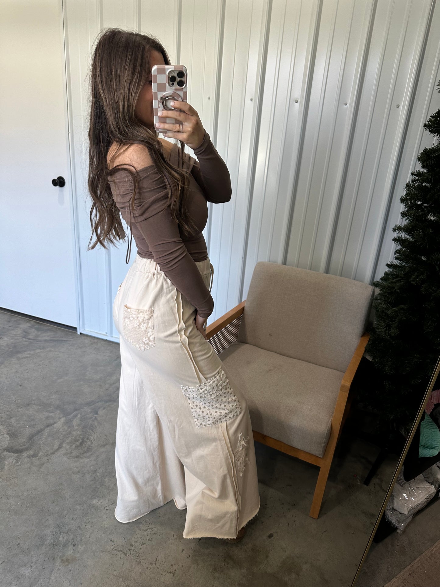 Starry Patched wide leg Pants
