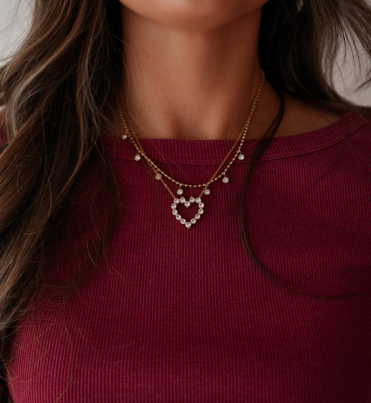 Waterproof Diamond Heart Necklace *RESTOCK