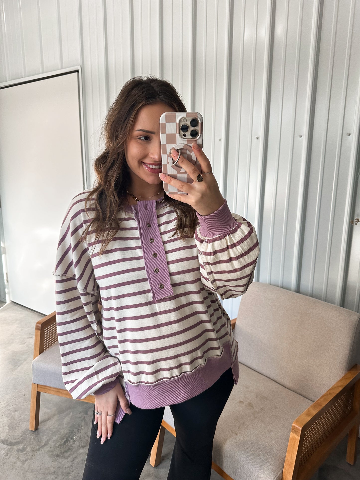 Opal Oversized Striped Sweater- Two Colors