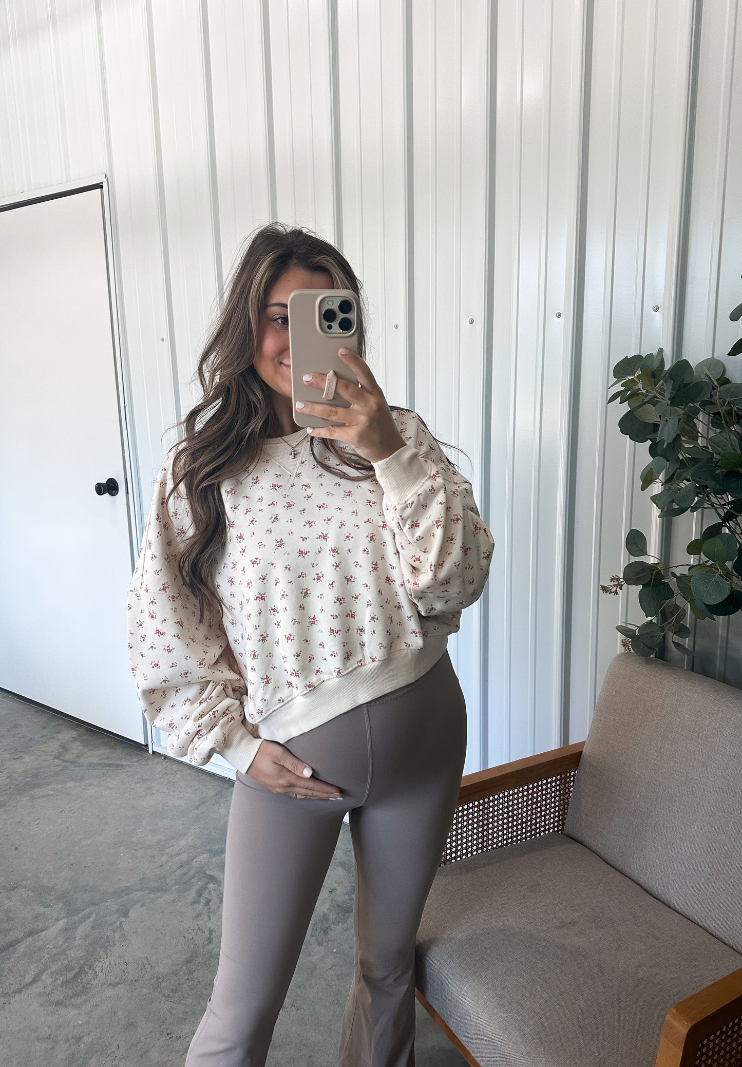 Vintage Rose French Terry Pullover