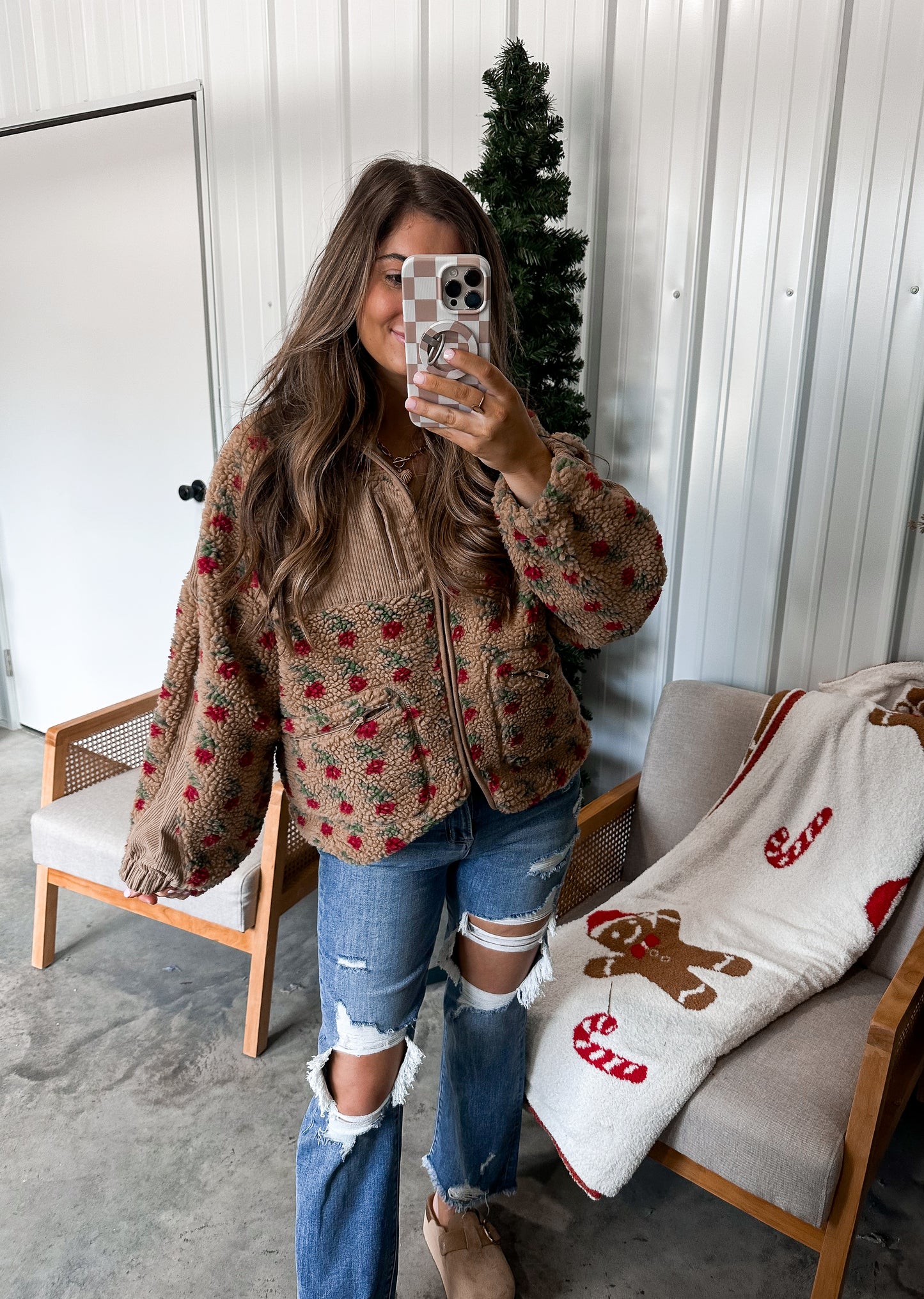 Mistletoe Fleece Jacket