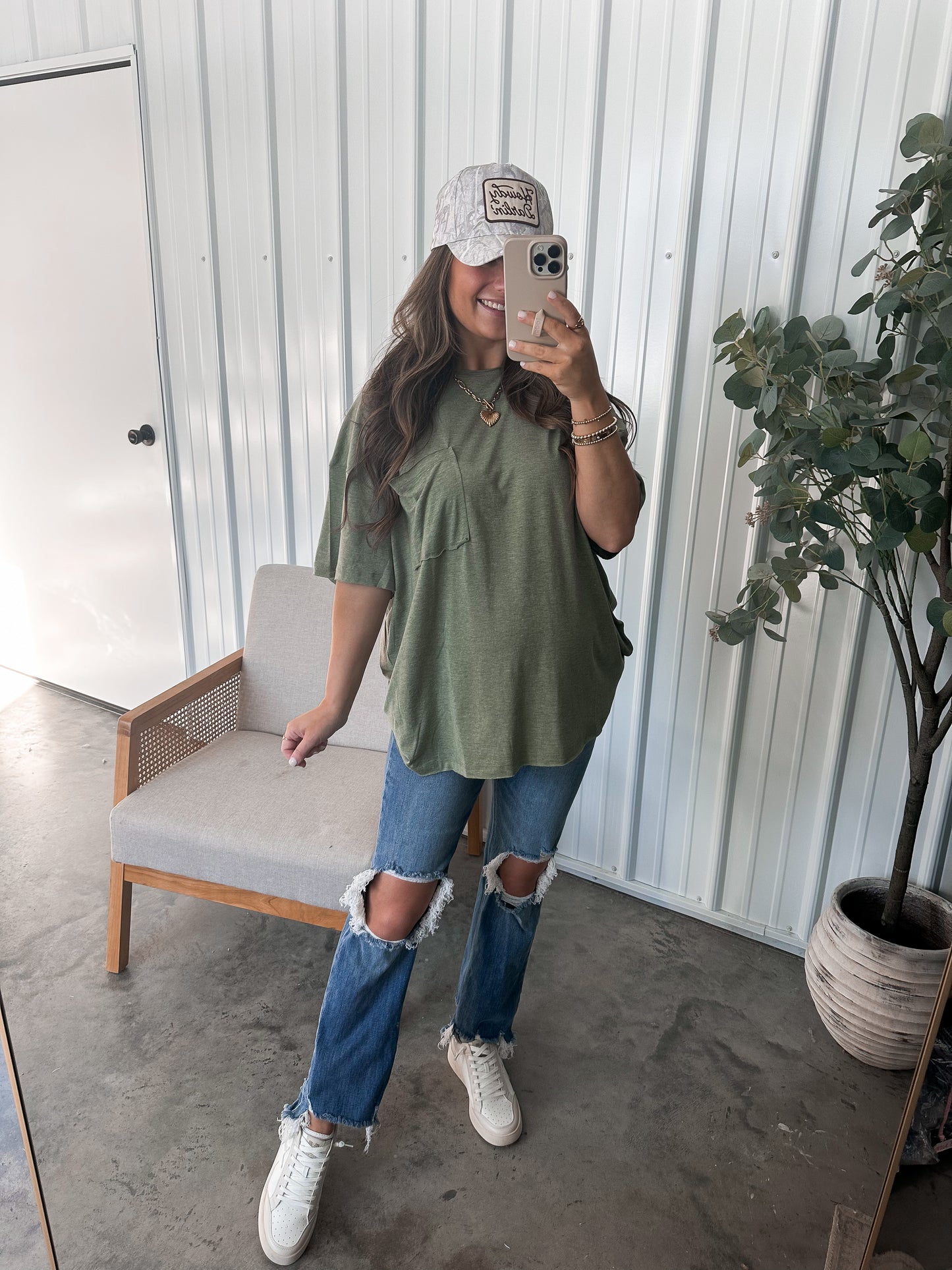 Tristin Tee - charcoal restock!