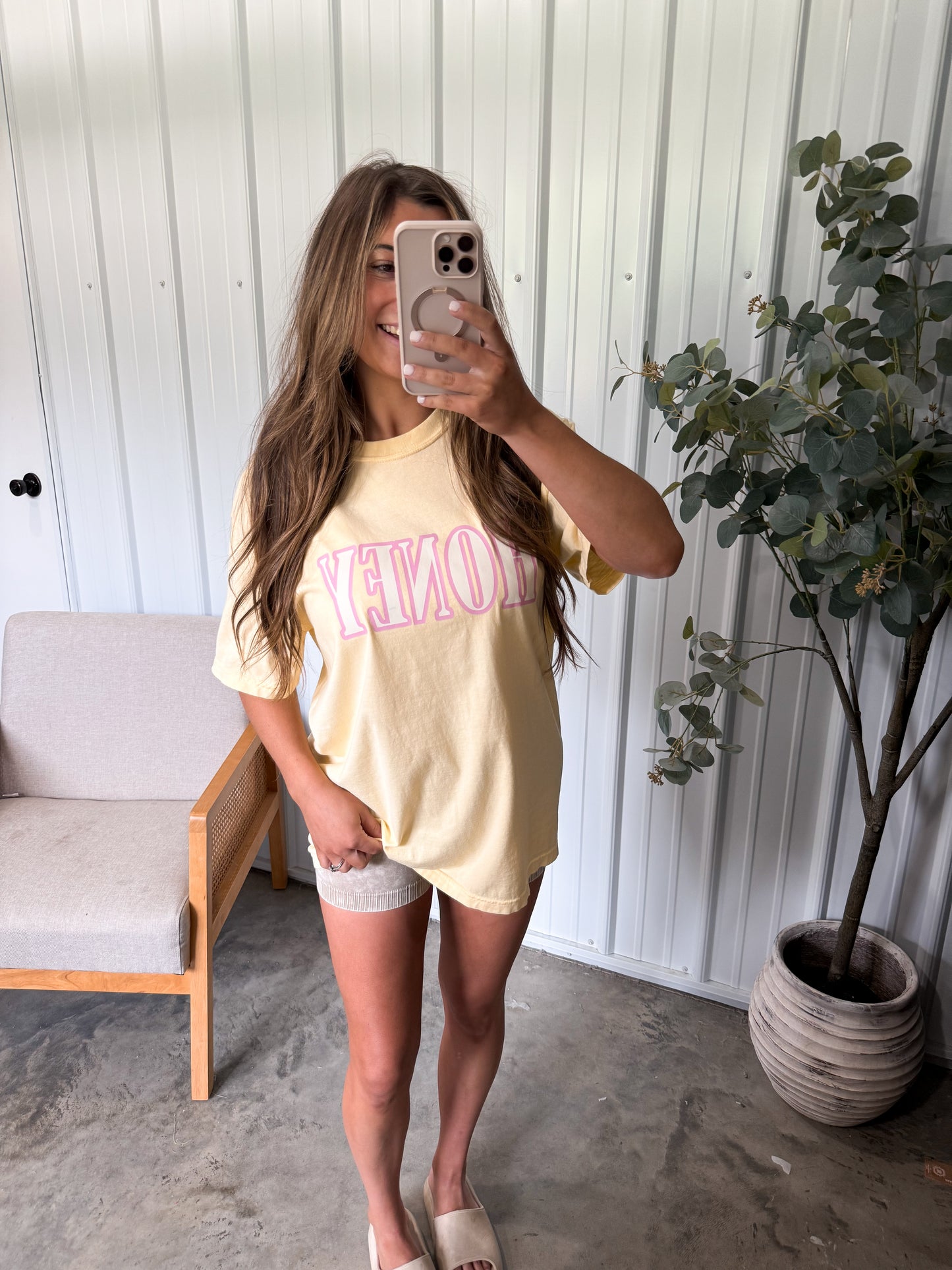 Butter Yellow Honey Tee
