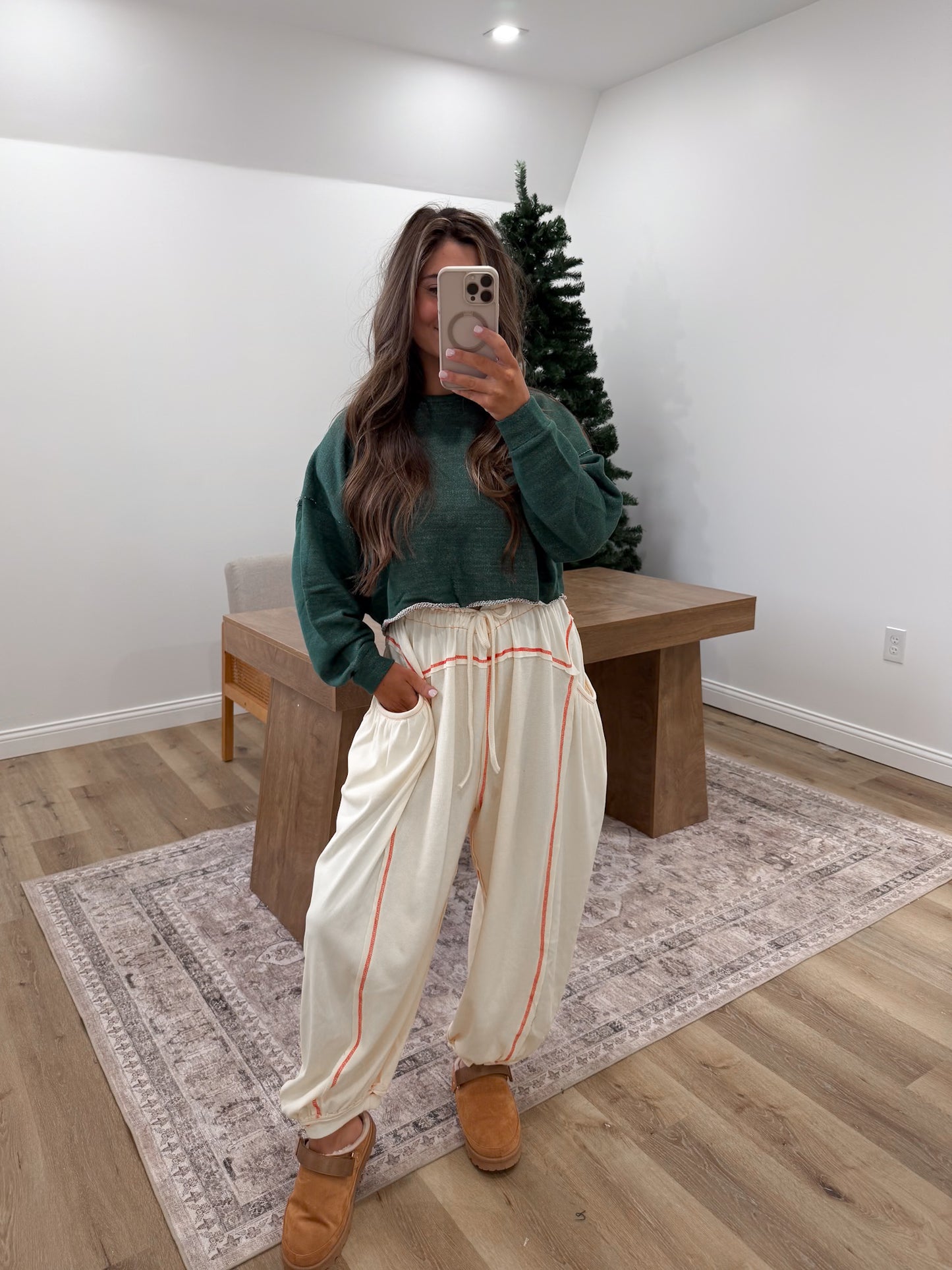 Pine Lane Cropped Pullover
