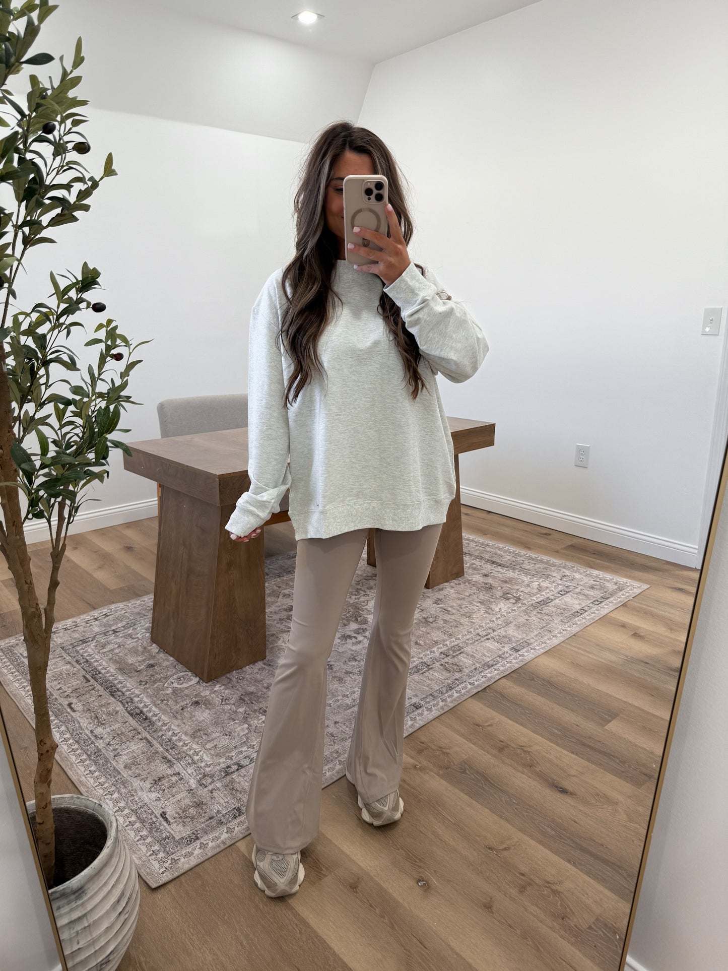 Mock Neck Terry Sweatshirt - 2 Colors!