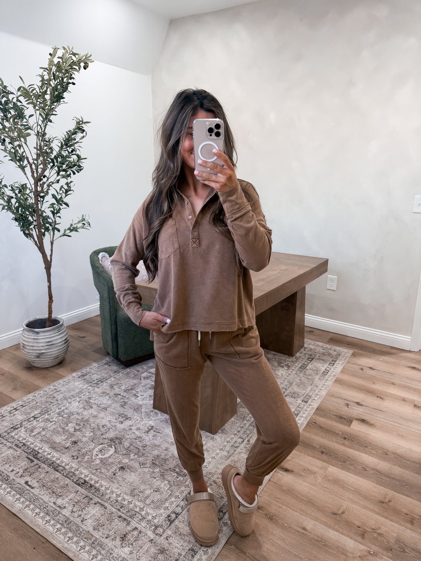 Polo Sweat Set - Taupe