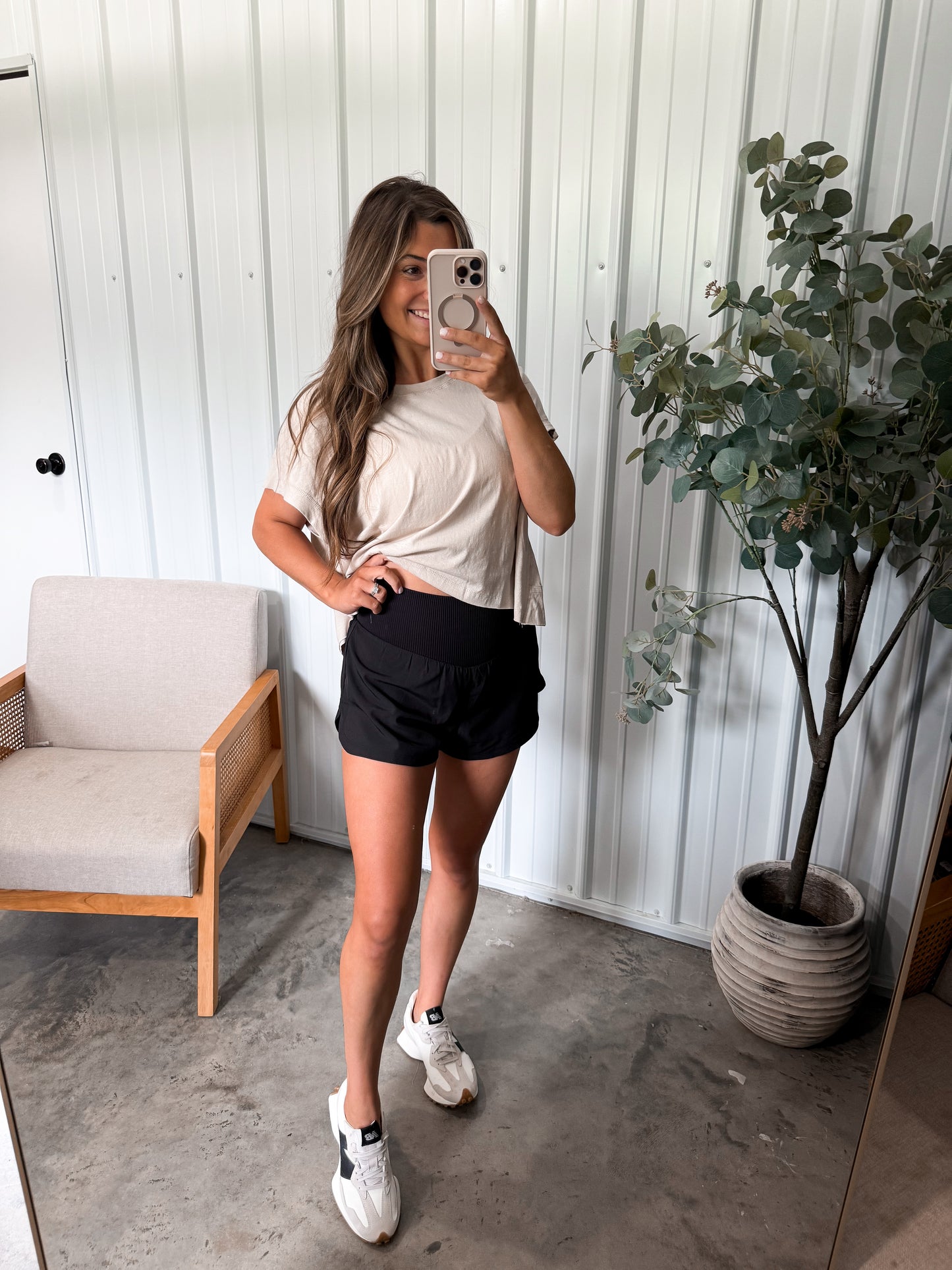Tummy Control Athletic Shorts- 2 colors