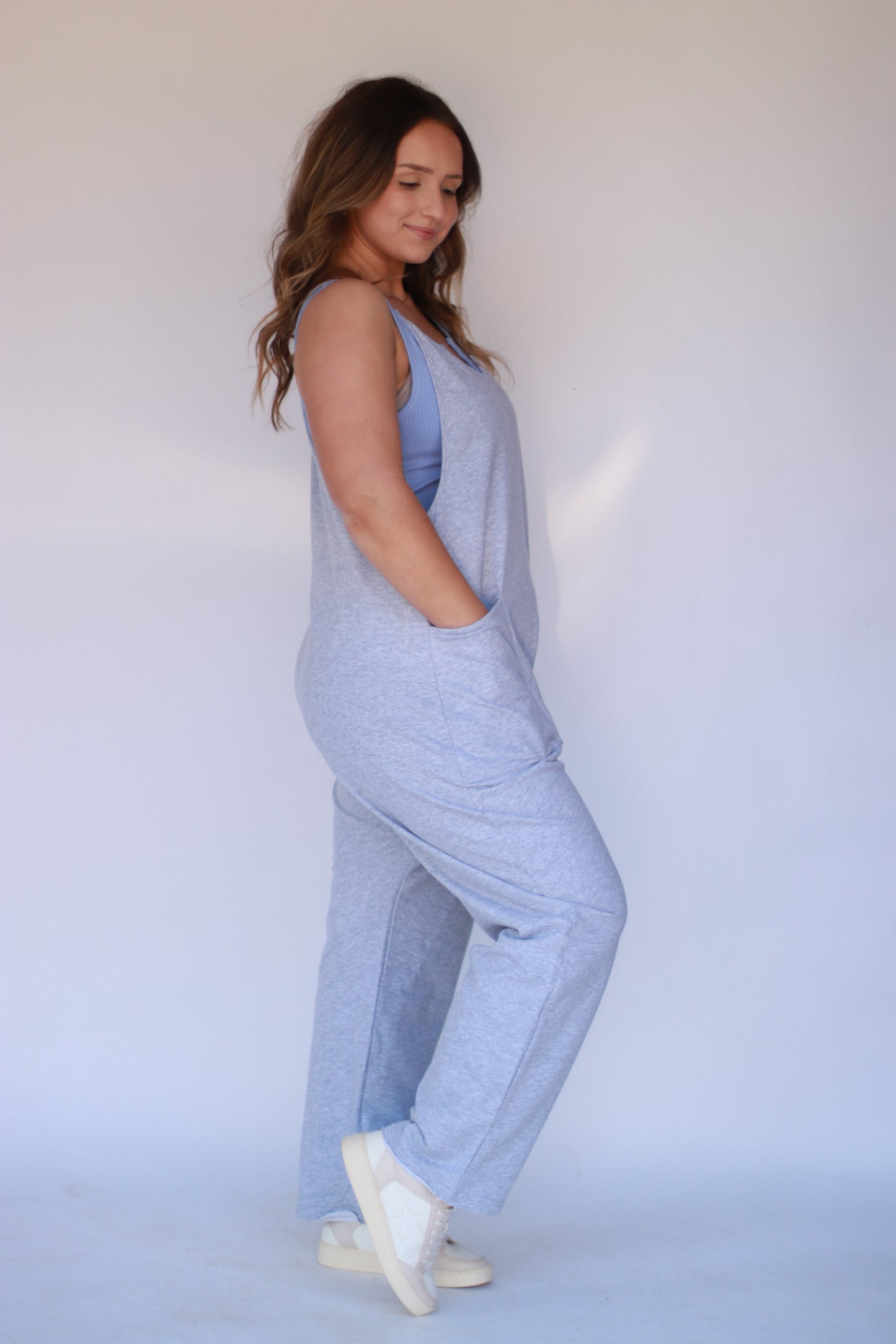 Callie Jumpsuit- heather grey