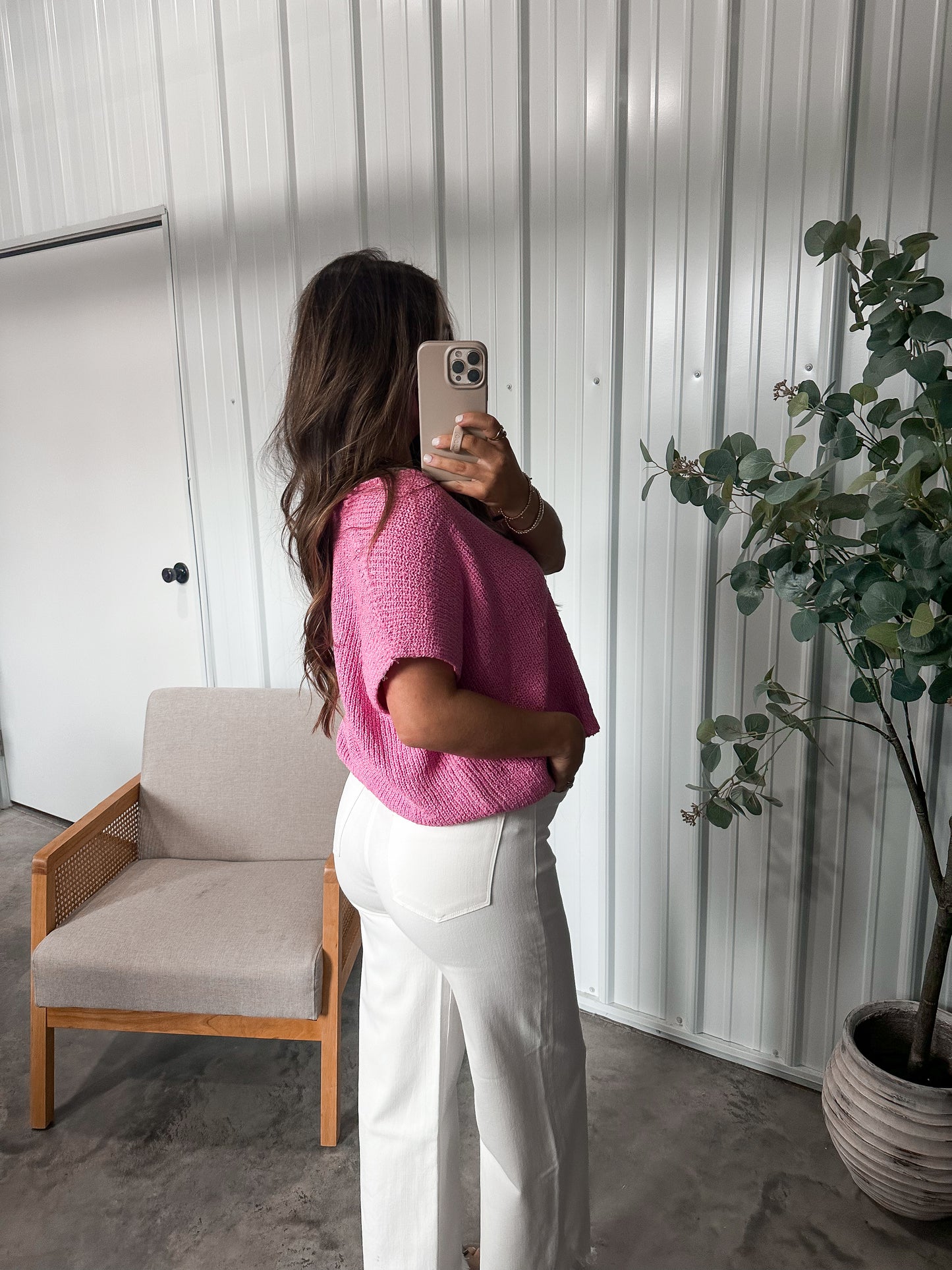 Dailey Denim Straight Jeans - WHITE