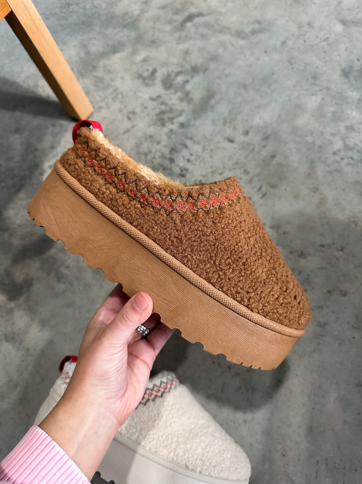 Teddy Platform slippers