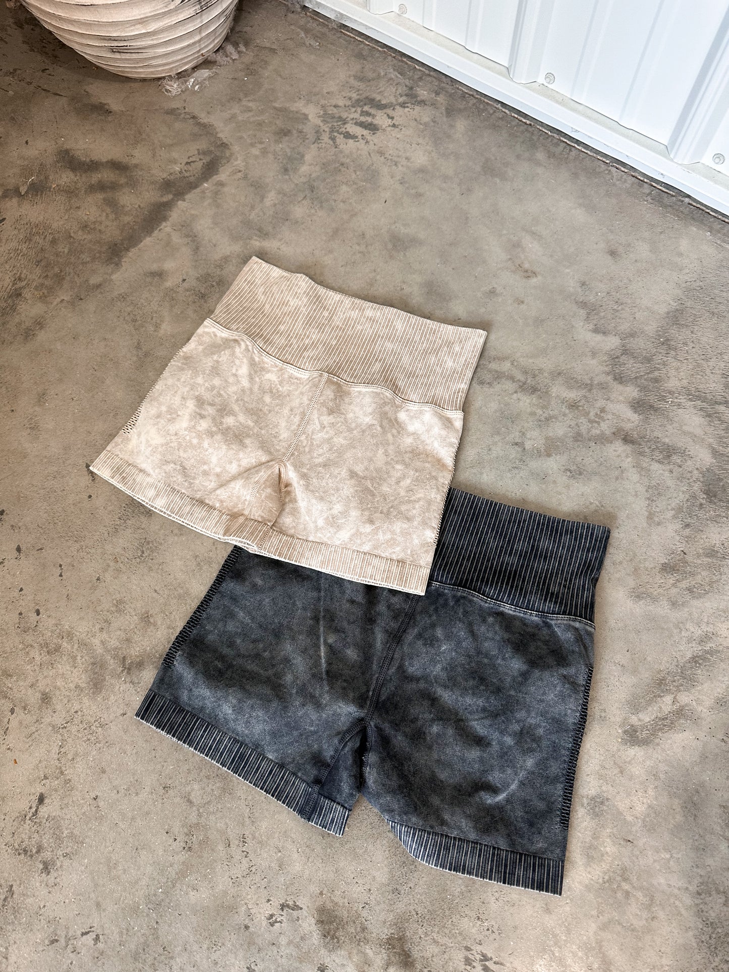 Hot Shot Biker Shorts- Ash Mocha