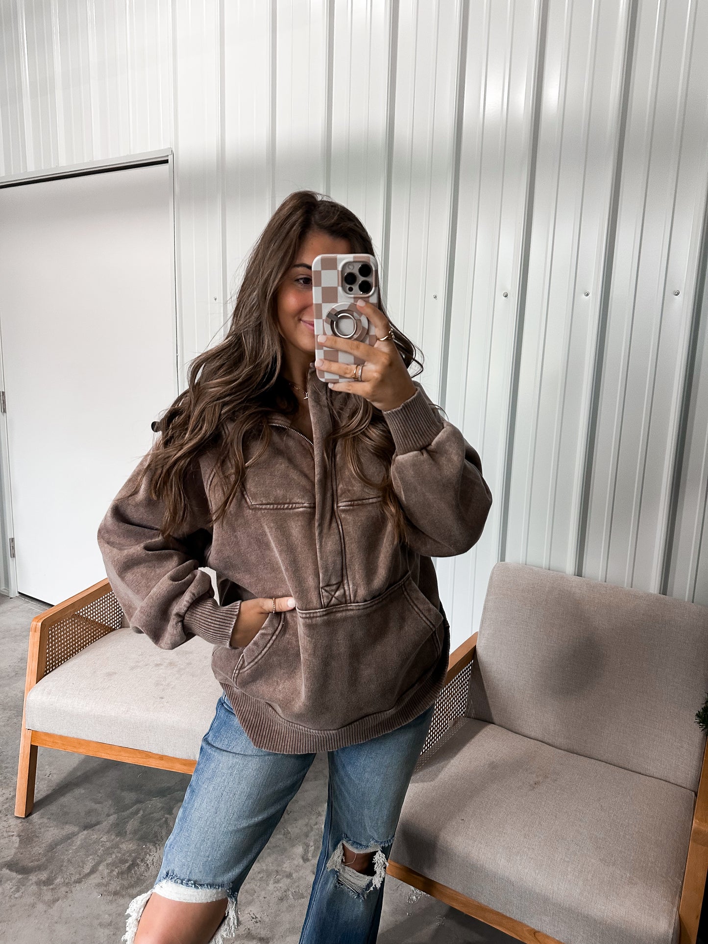 Harper Hoodie- Mocha