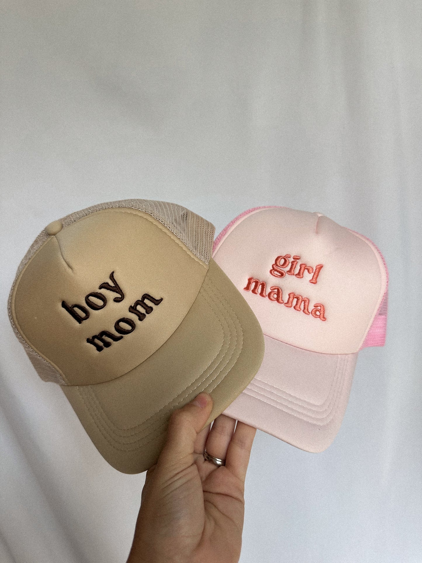 Girl/Boy Mom Trucker Hats