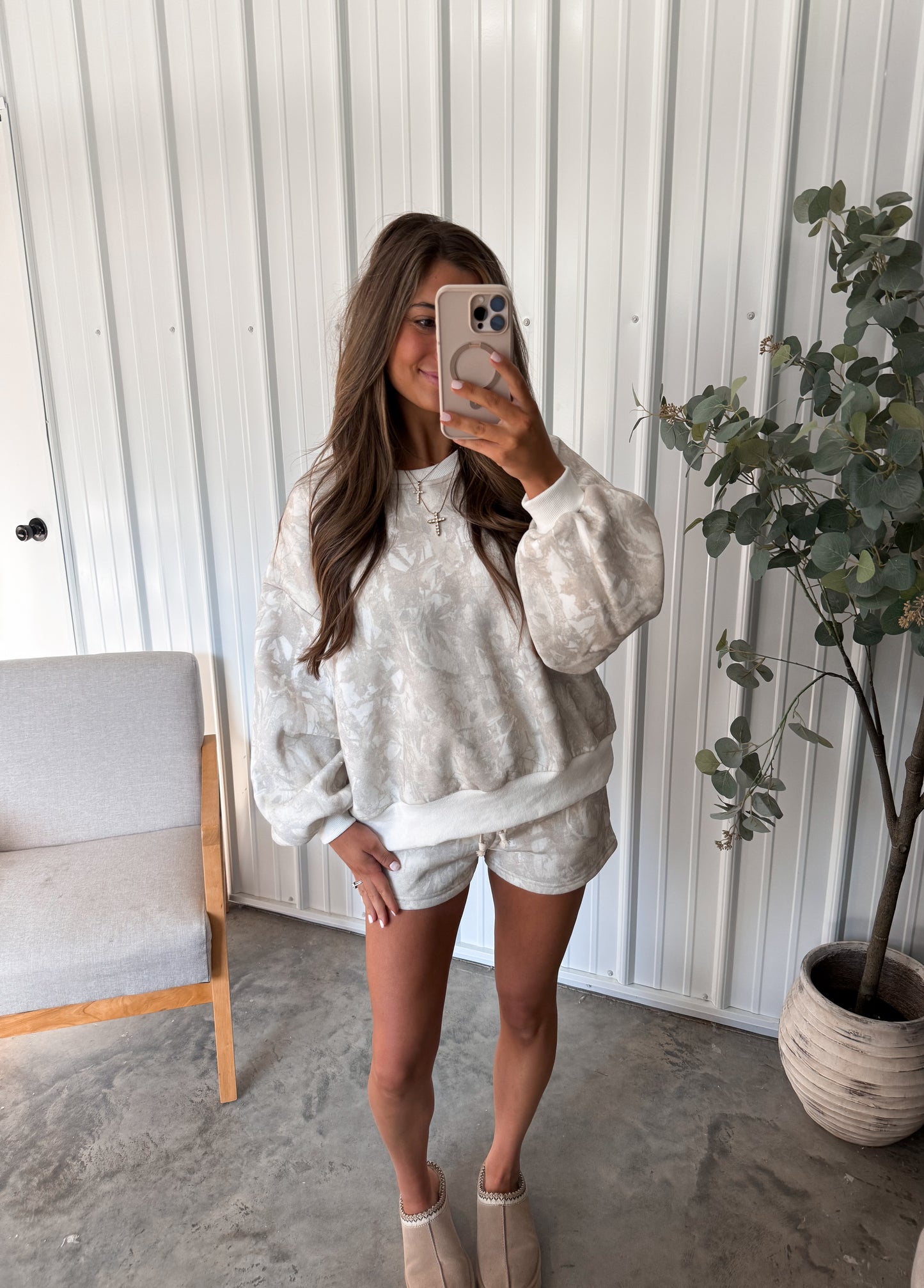 Woodland Camo Crew Neck Set