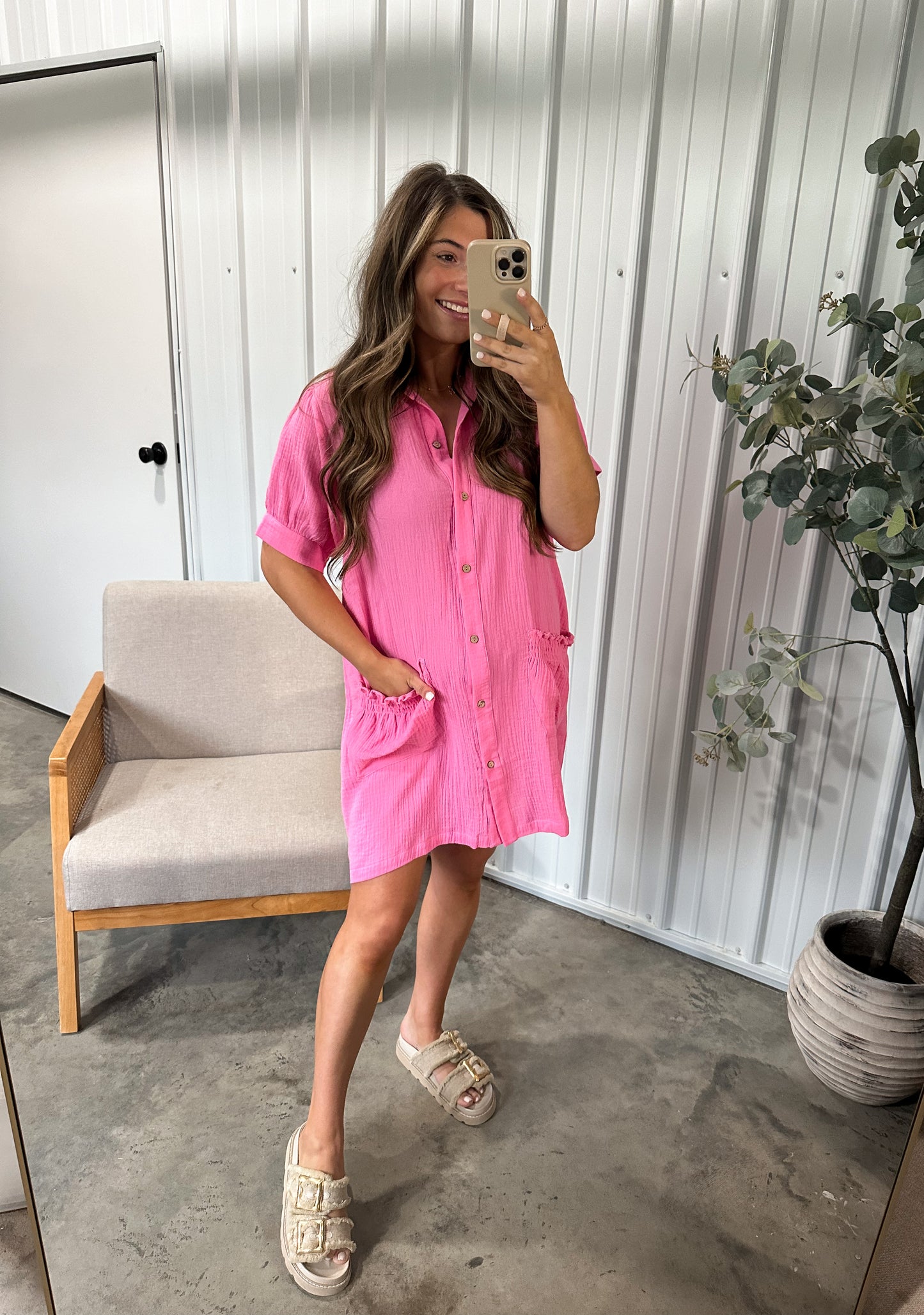 Bubblegum Ruffle Dress