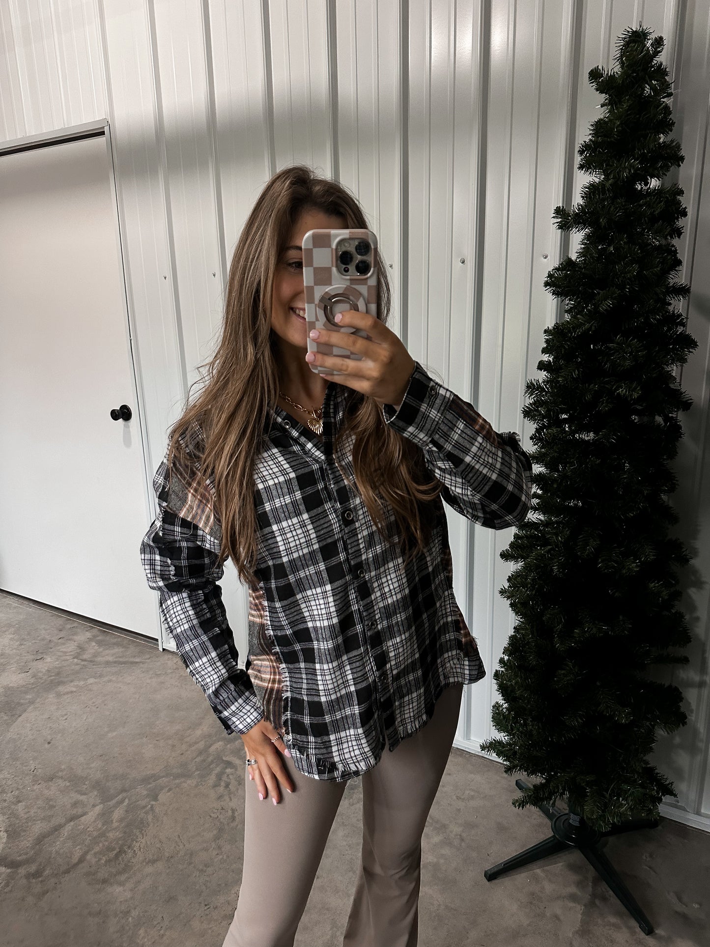 Hot Cocoa Flannel - Black