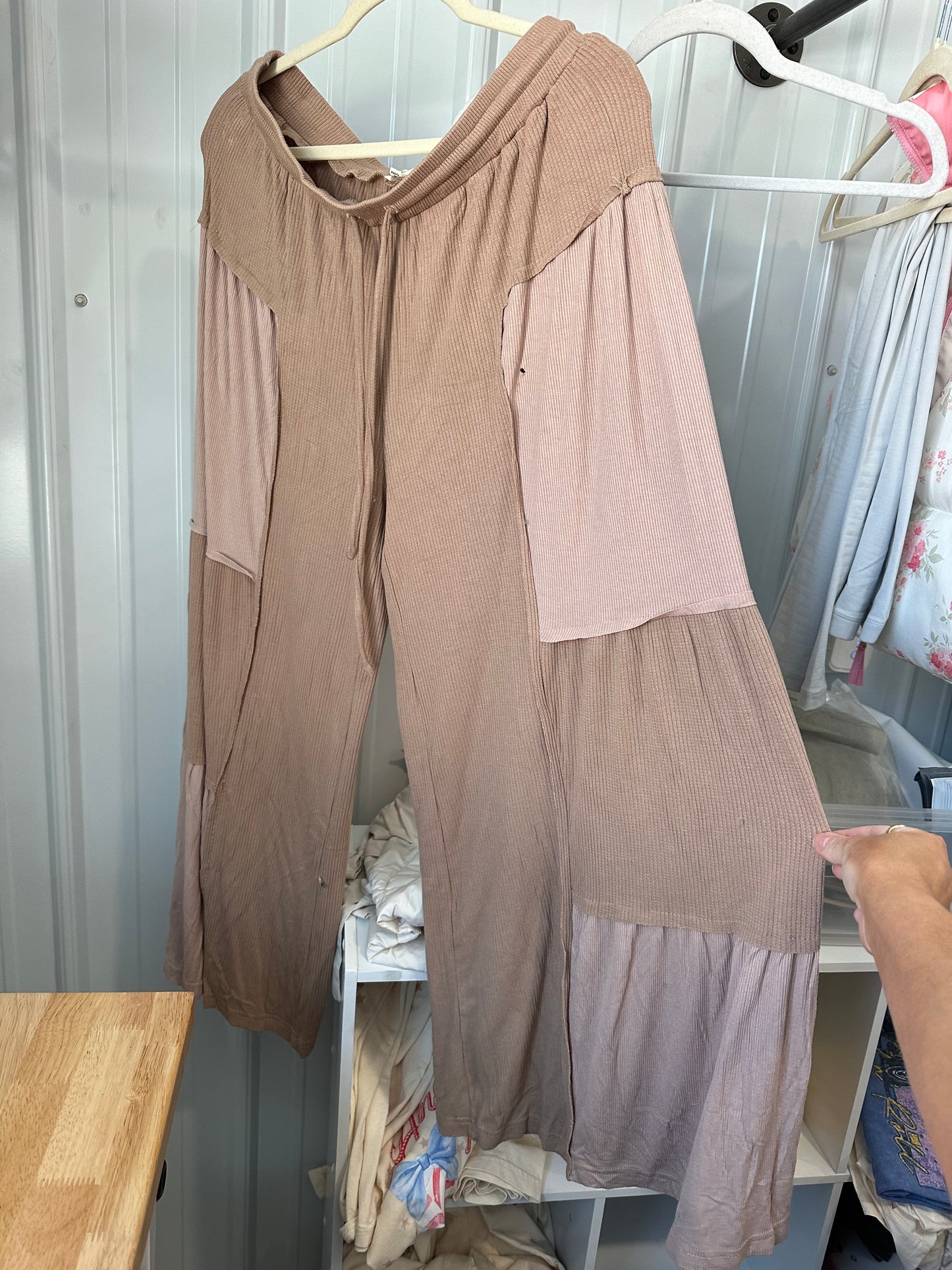 Taren Tiered Pant - Chocolate LIGHTLY LOVED