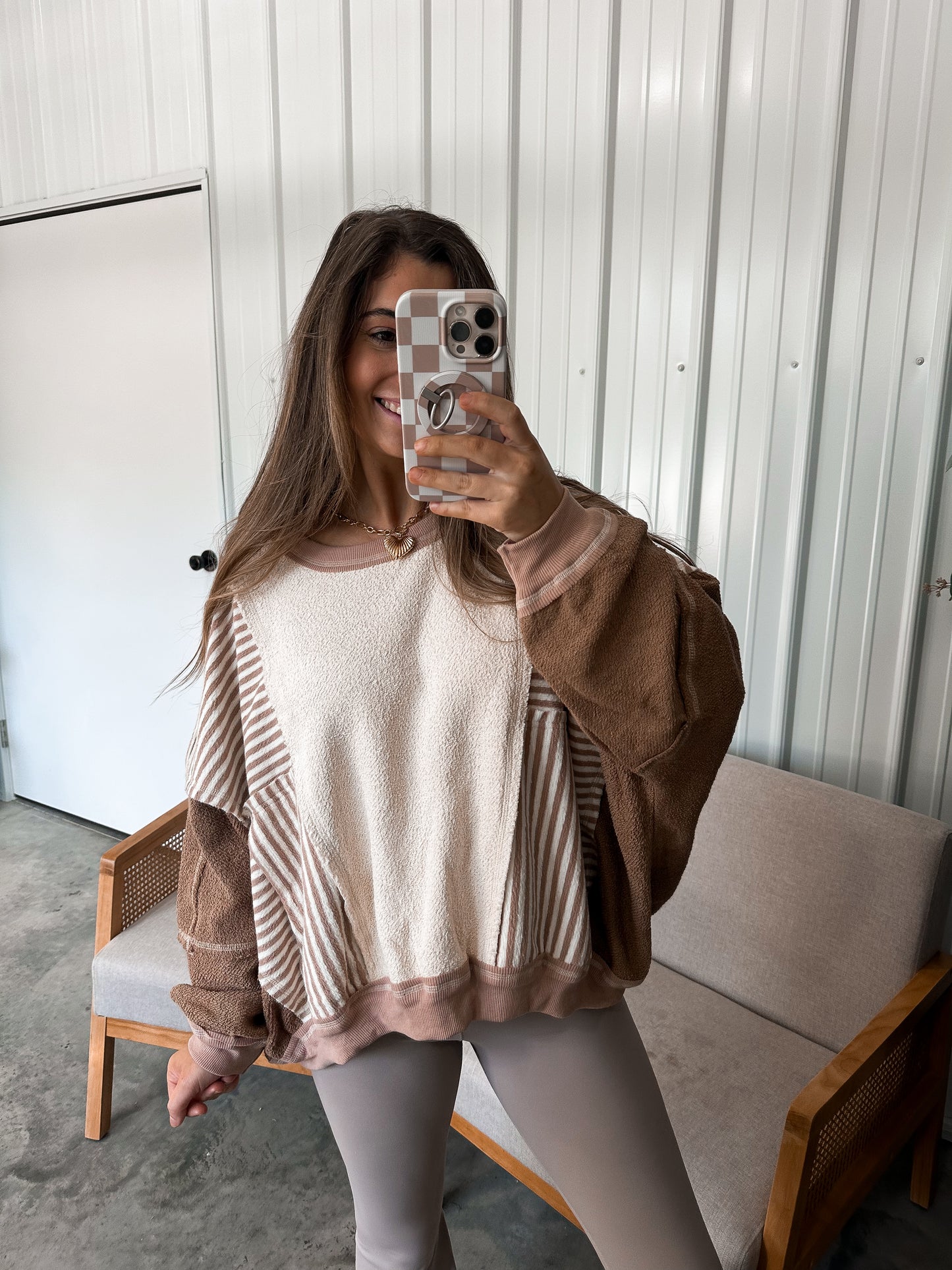 Lainey Looped Colorblock Pullover