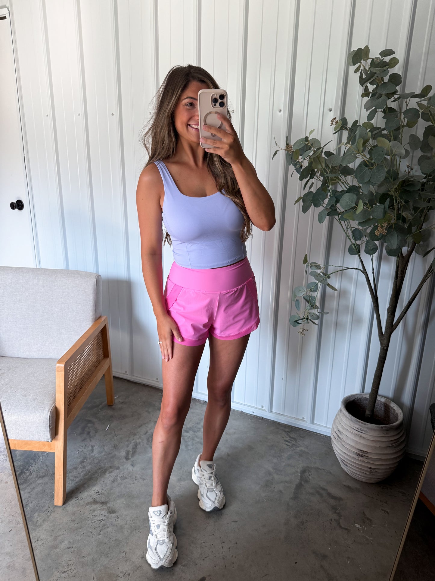Grace Athletic Tank- Ashy Lavender