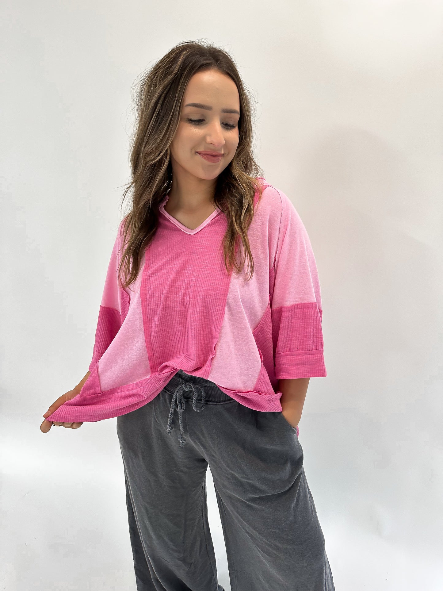 Miley Waffleknit Top **LAST CALL**