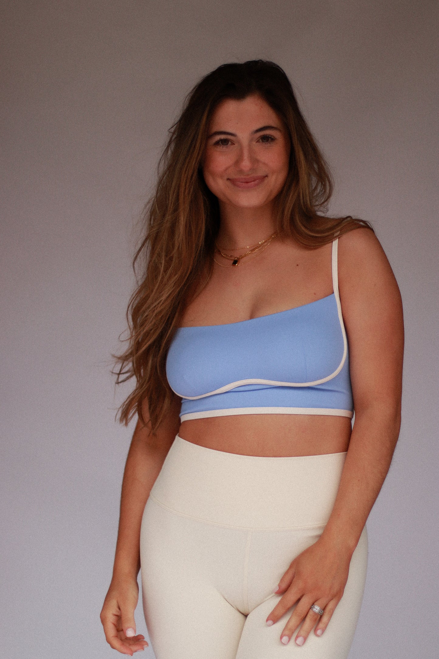 Sculpting Bra Tank- Periwinkle