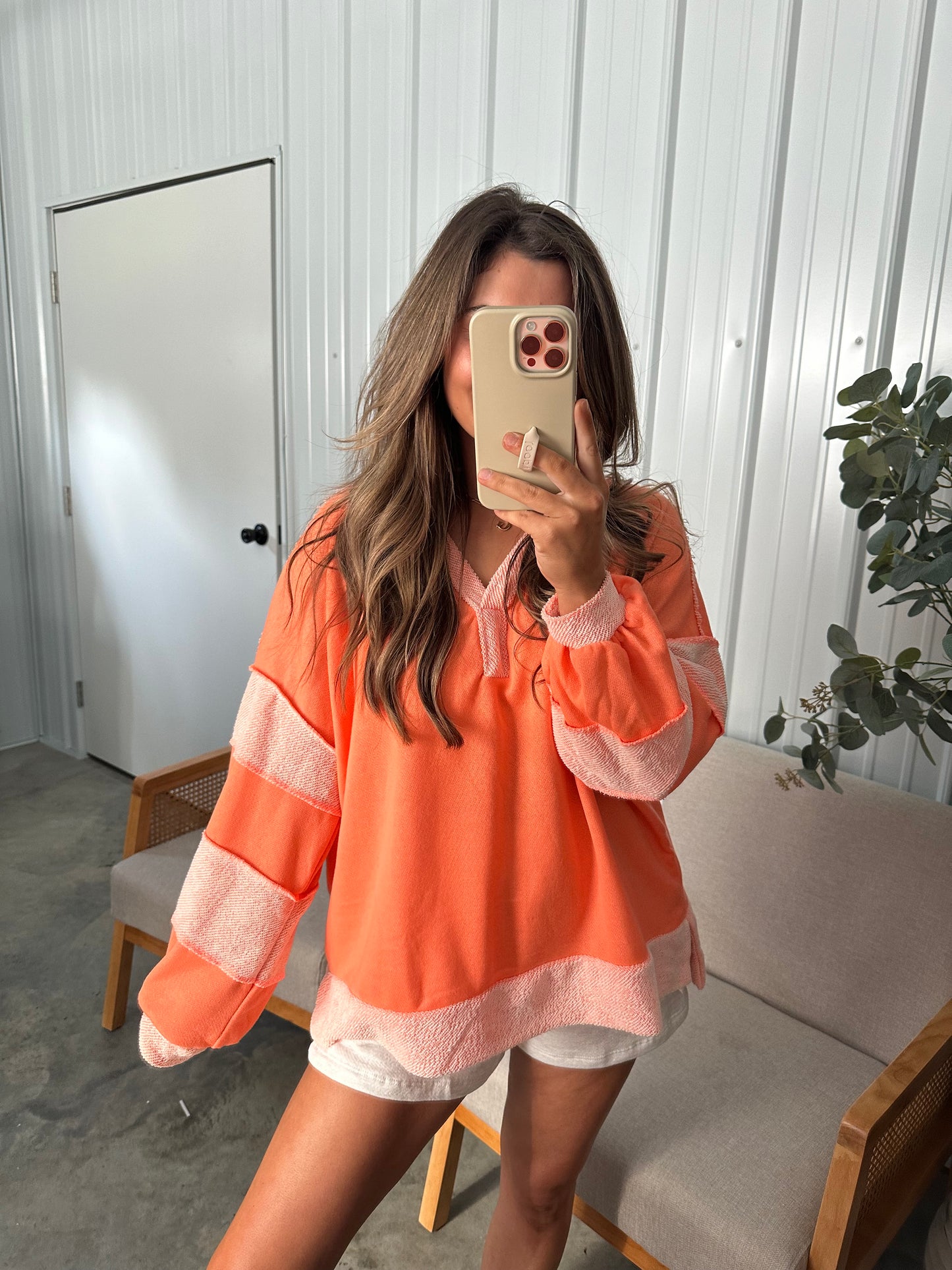 Georgia Pullover - Orange