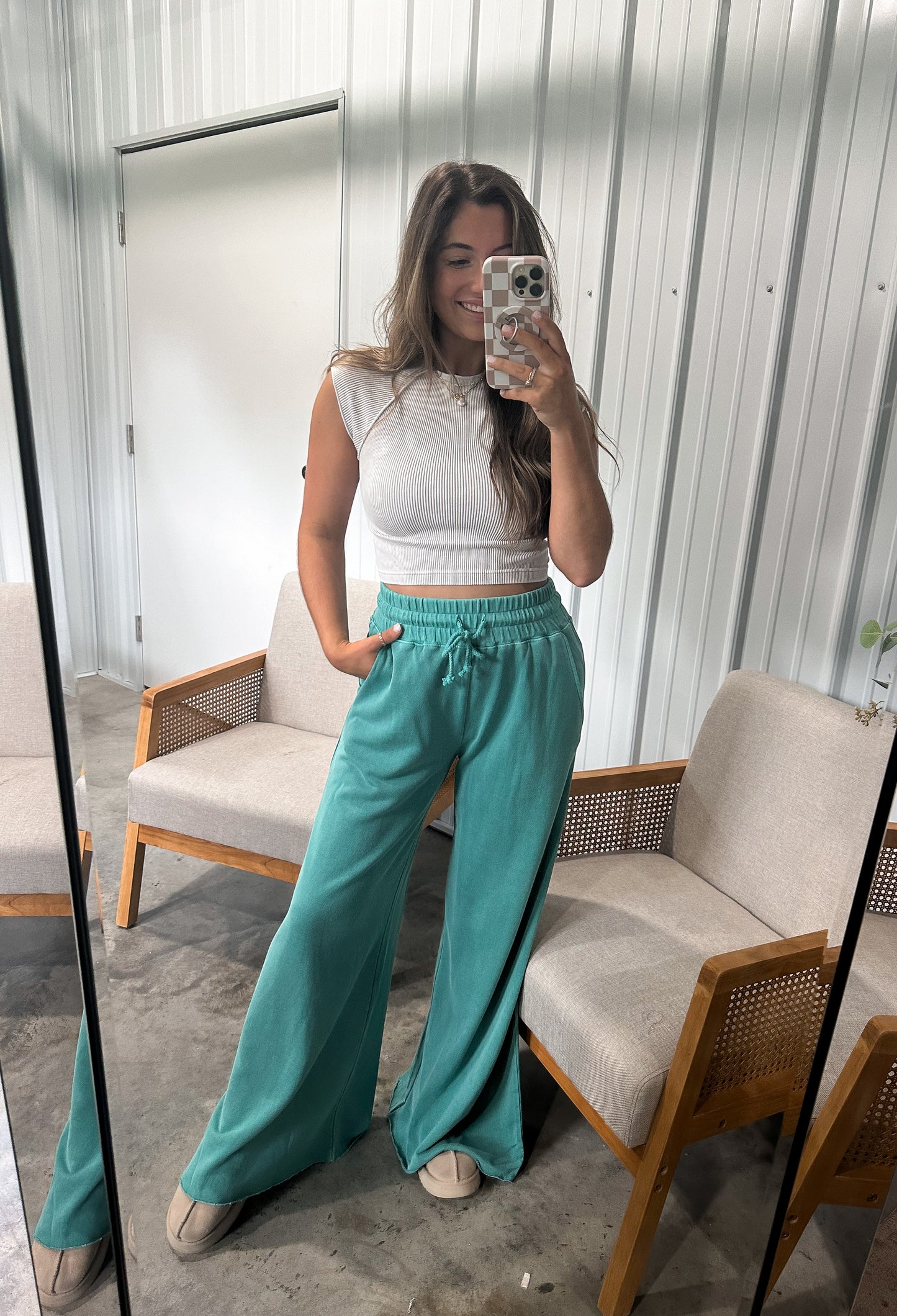 Halsey Lounge Pants- Kelly Green