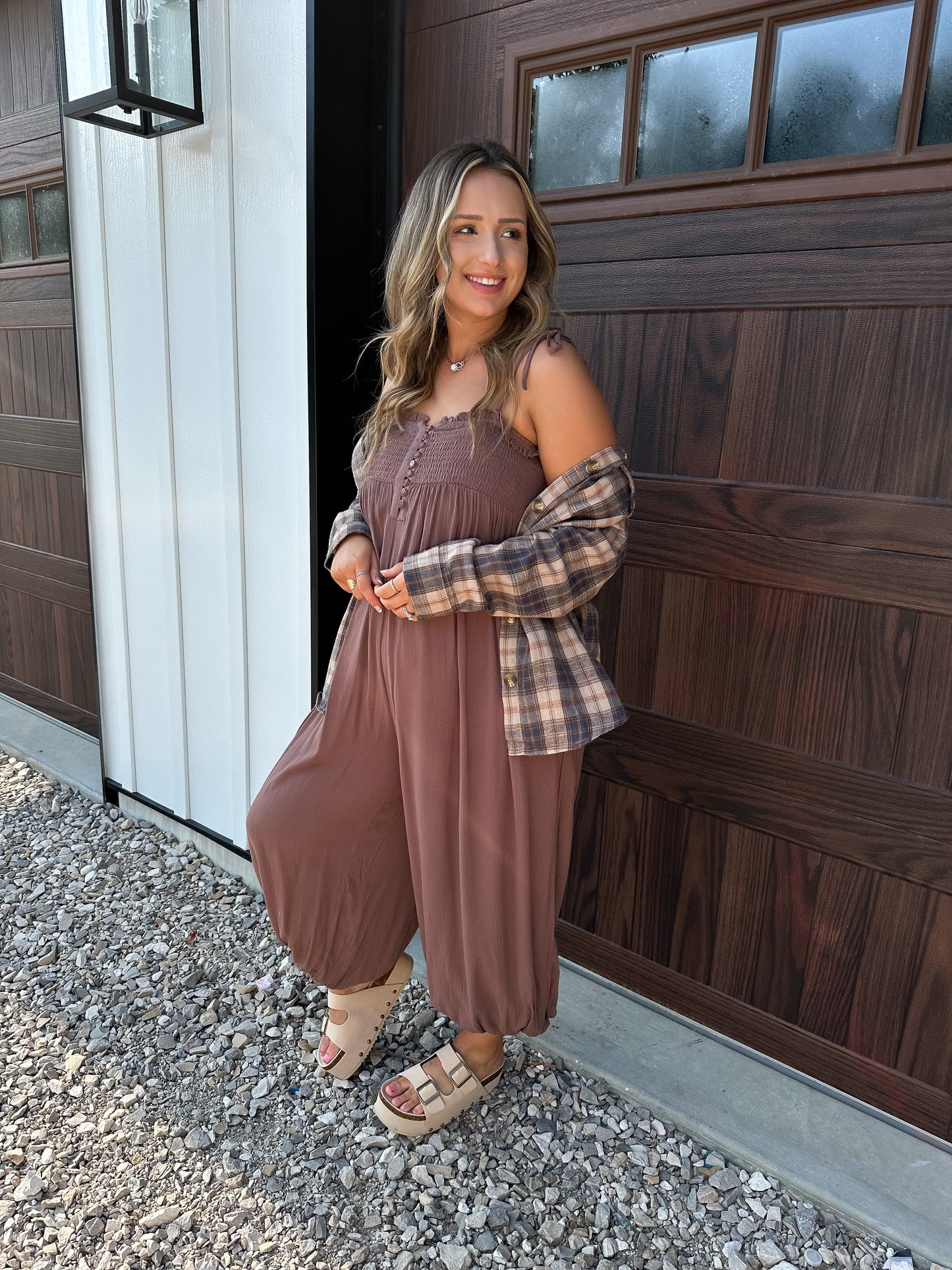 Indie Jumpsuit - mocha