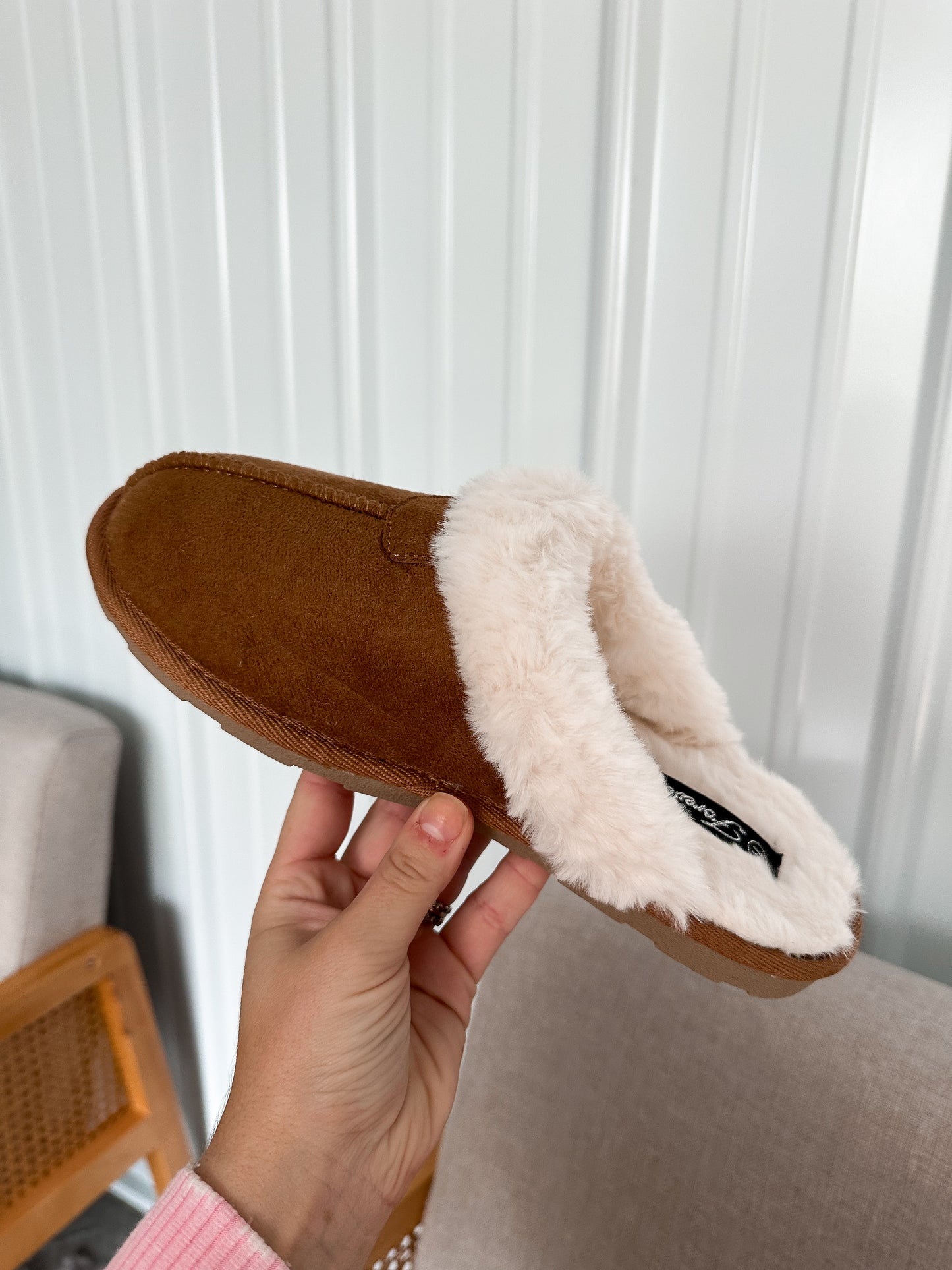 Ugg Inspired Fur Slipper - Tan