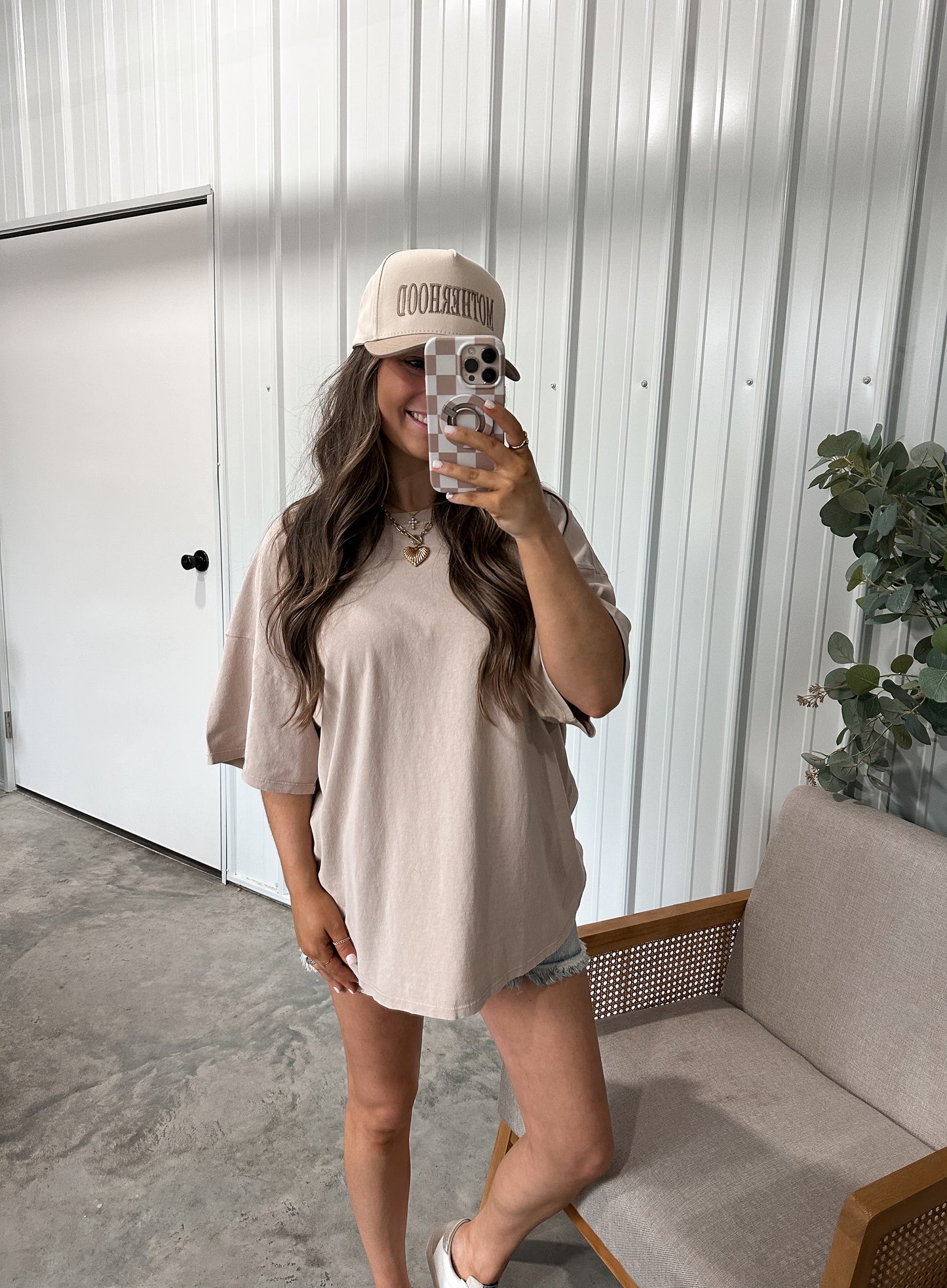 Motherhood Embroidered Trucker Hat