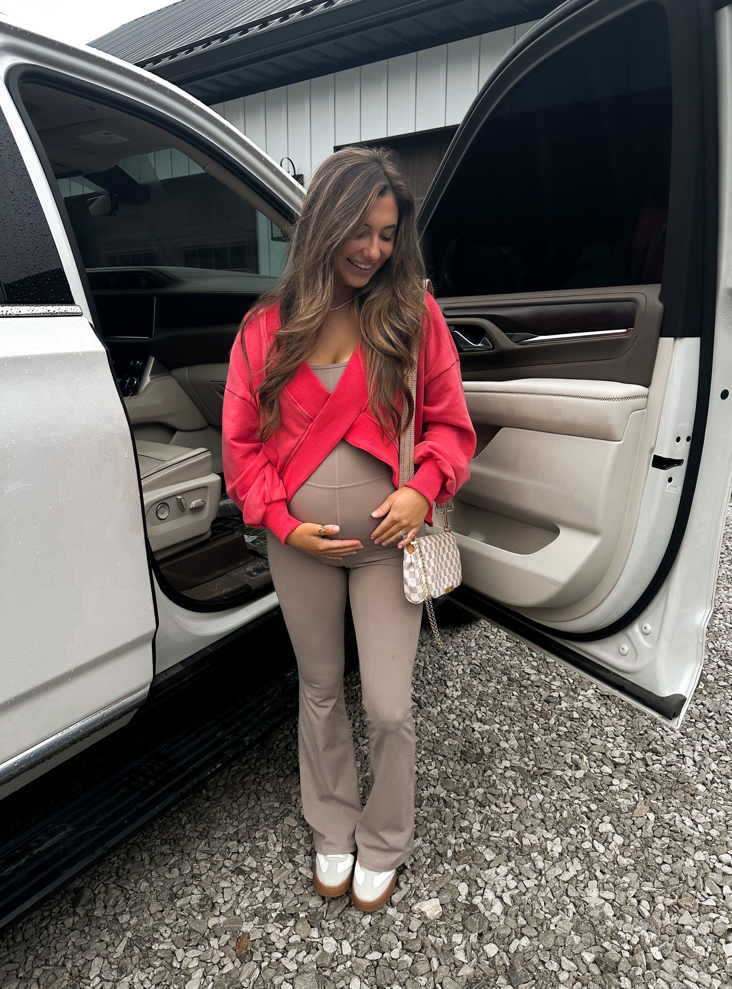 Chandler Cross Pullover Reversible - Flamingo Red RESTOCK