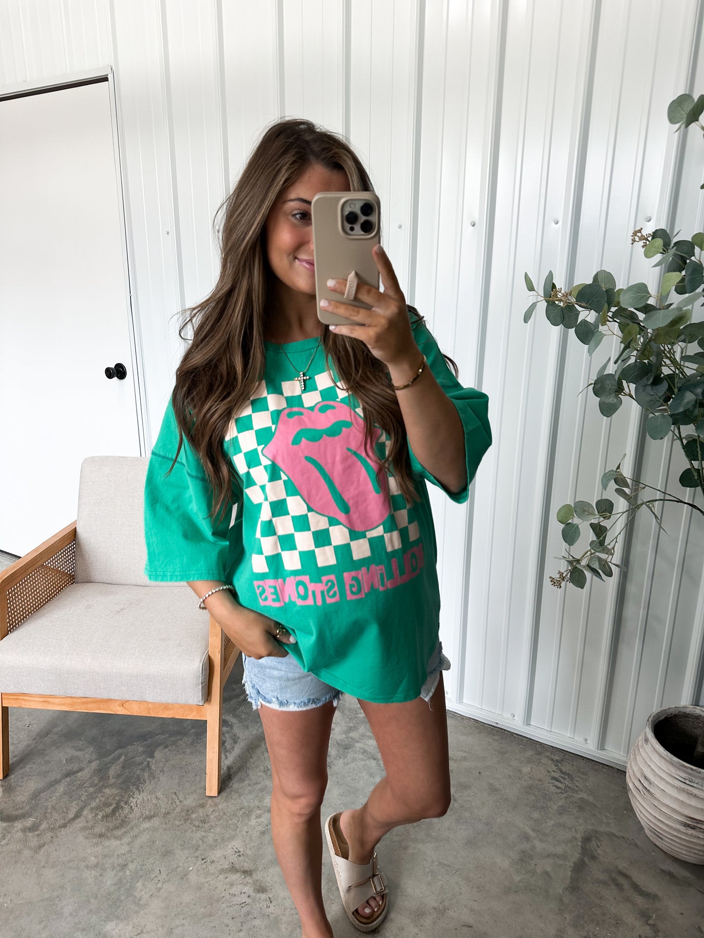 Licensed Rolling Stones Graphic Tee- Green - Restock!