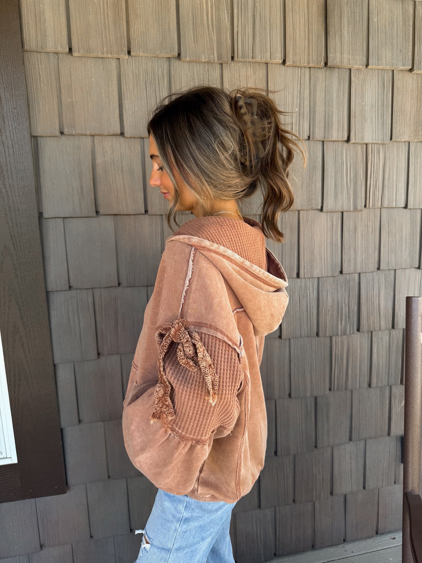 Ember bow tie zip up