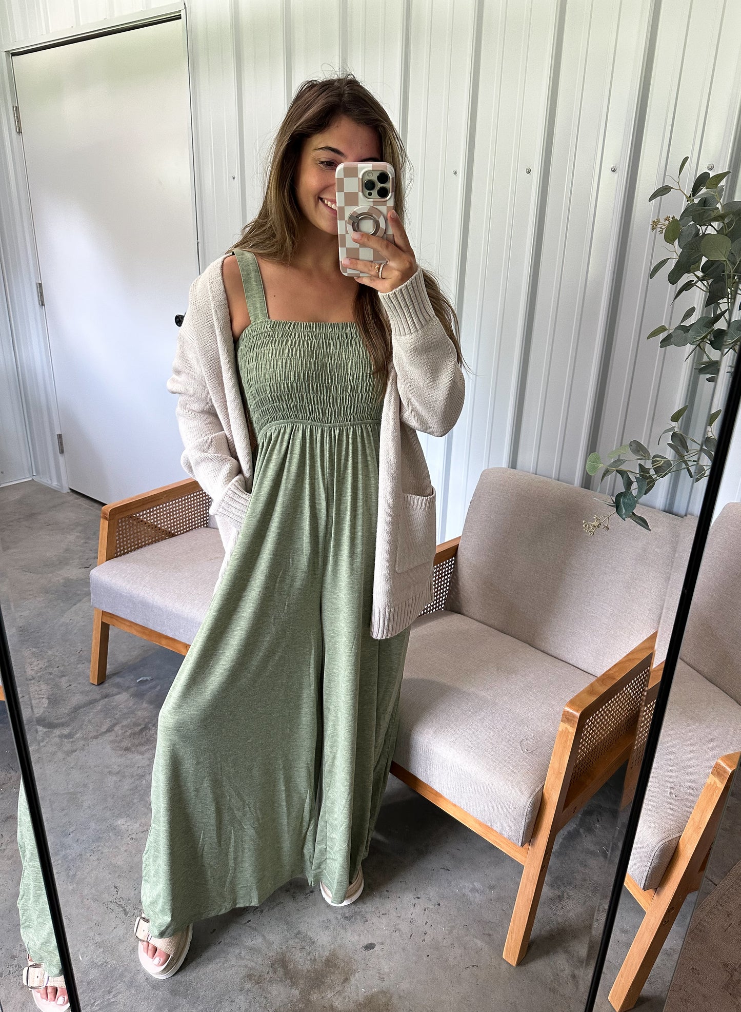 Buttersoft Matcha Jumpsuit