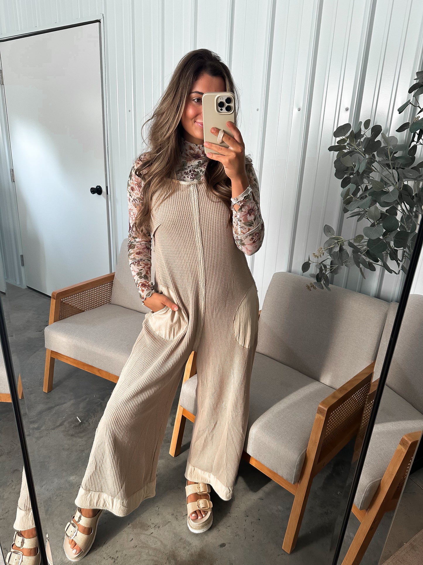 Jenalyne Waffleknit Jumpsuit