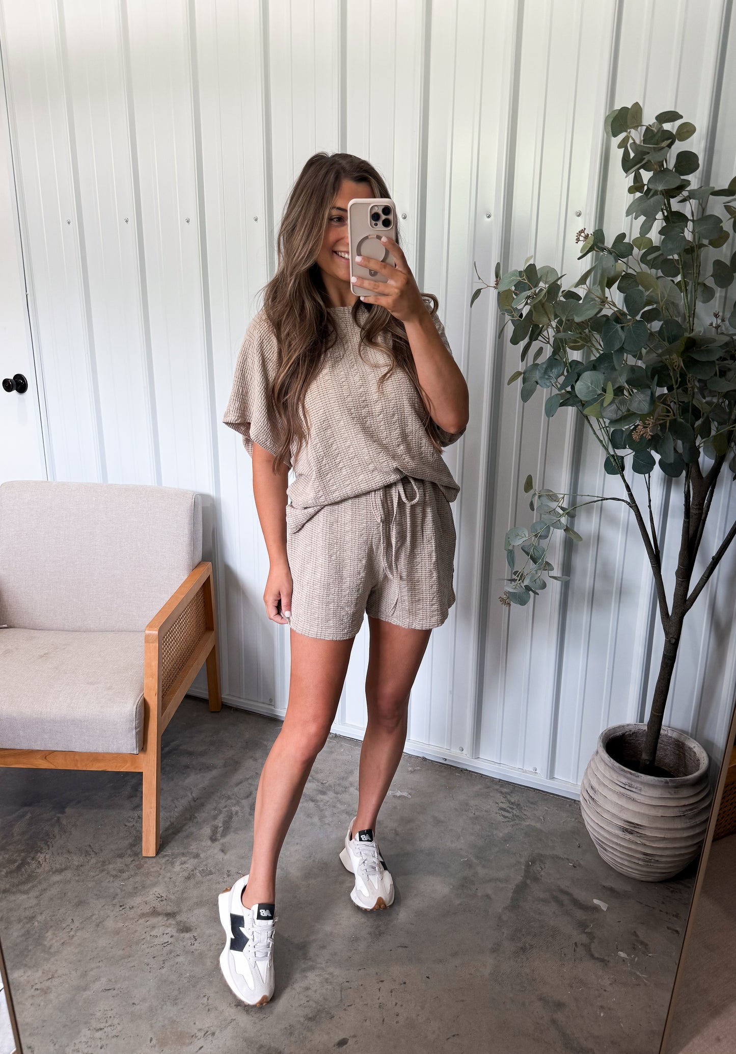Florence Textured Set- Taupe