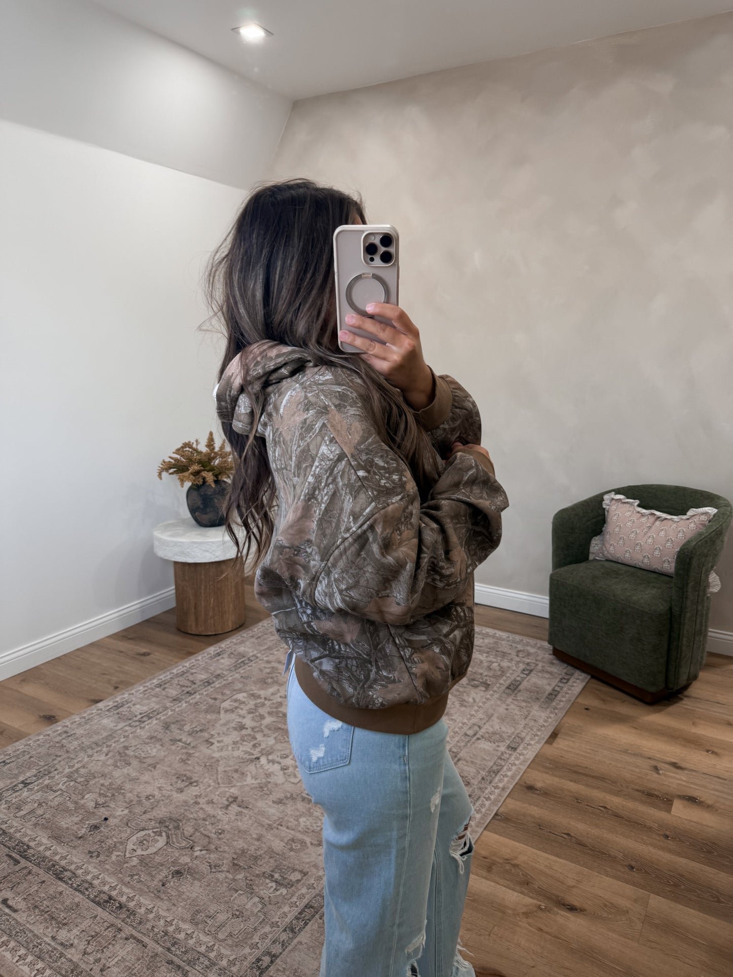 Badlands Camo Hoodie - brown
