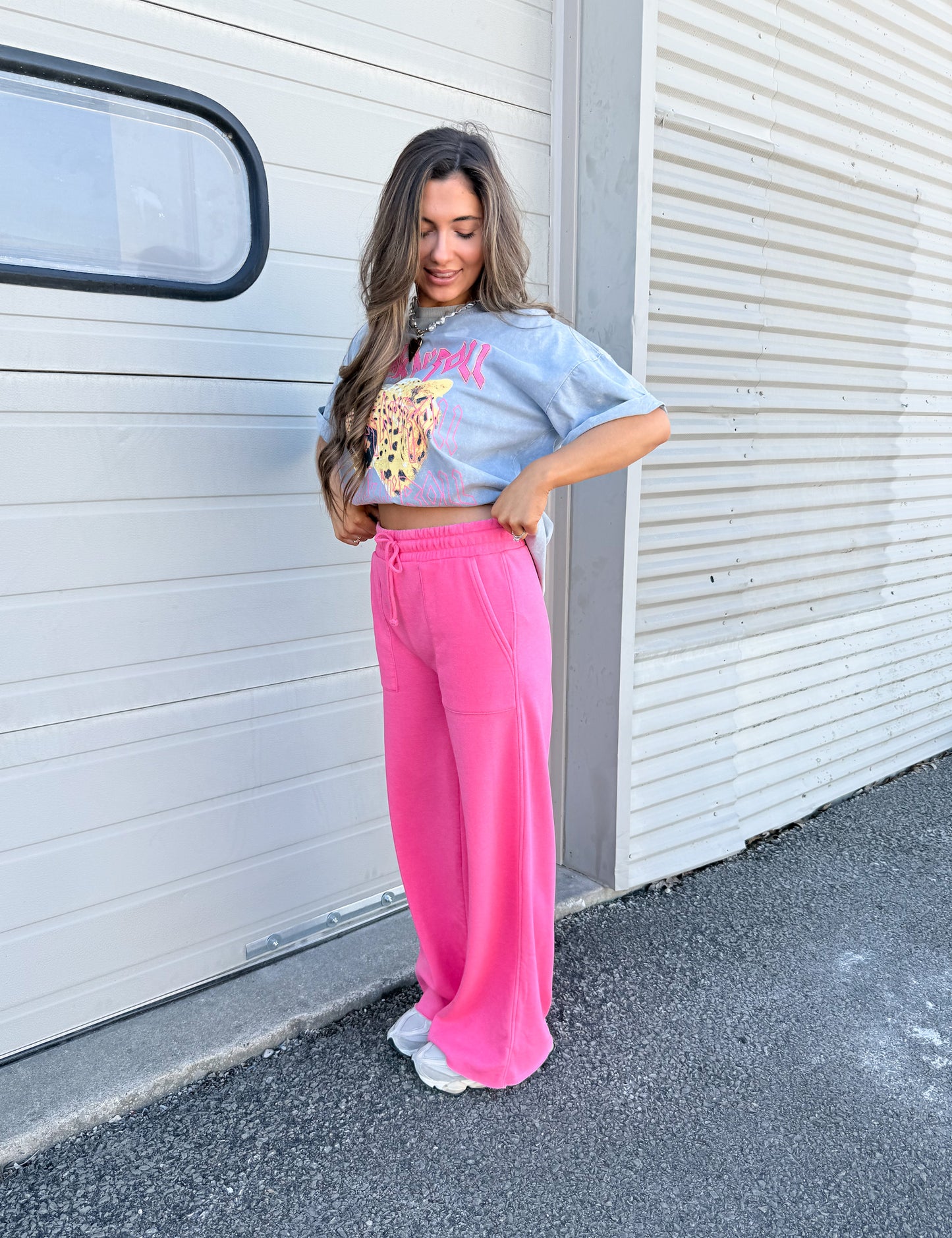 The Weekend Burnout wide leg pant