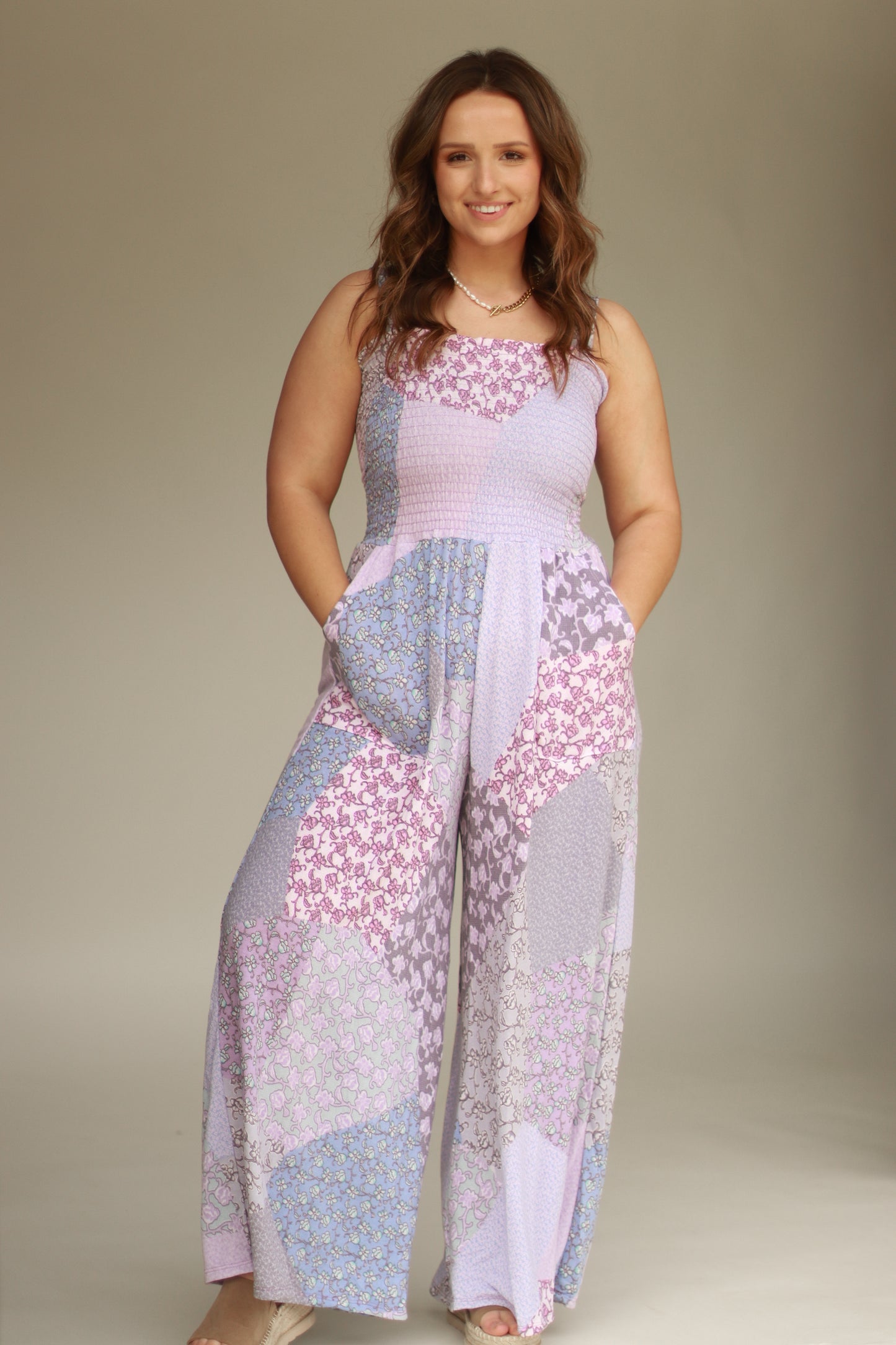 Magnolia Jumpsuit- Lavender ** LIGHTLY LOVED**