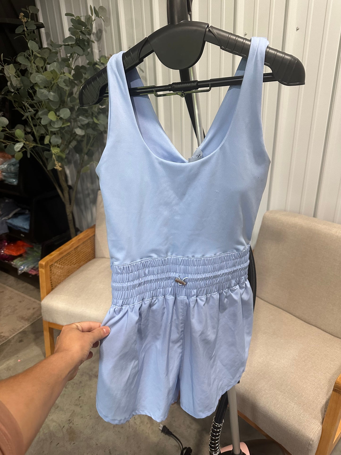 Blue Active Romper