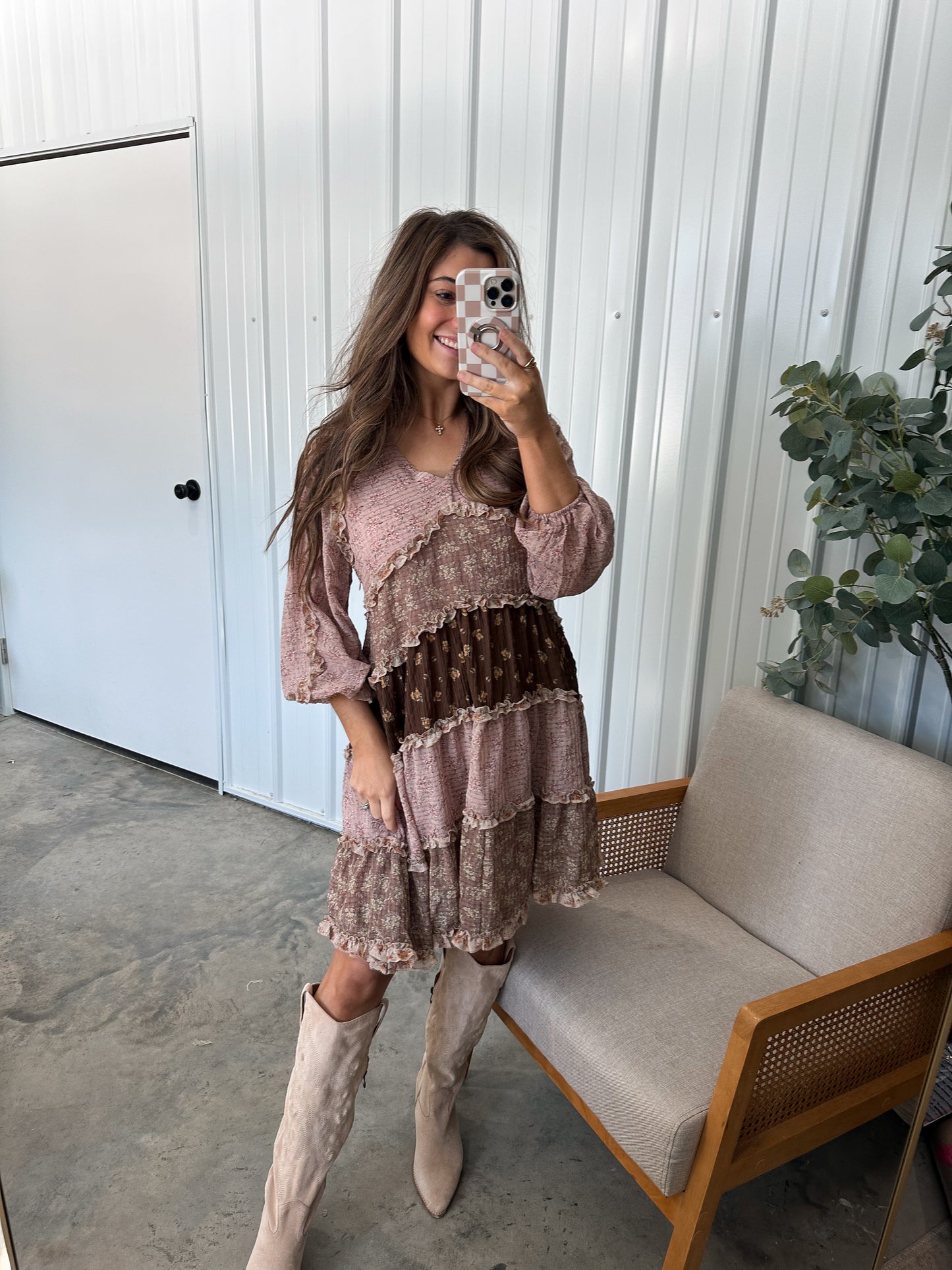 Country Nights Mix Media Dress