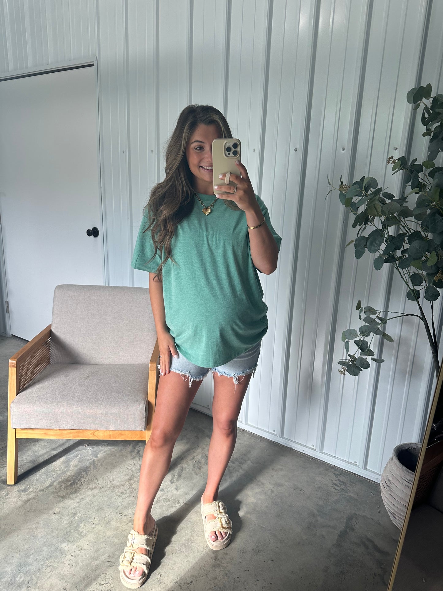 Cotton crew Basic Tee- 2 NEW colors