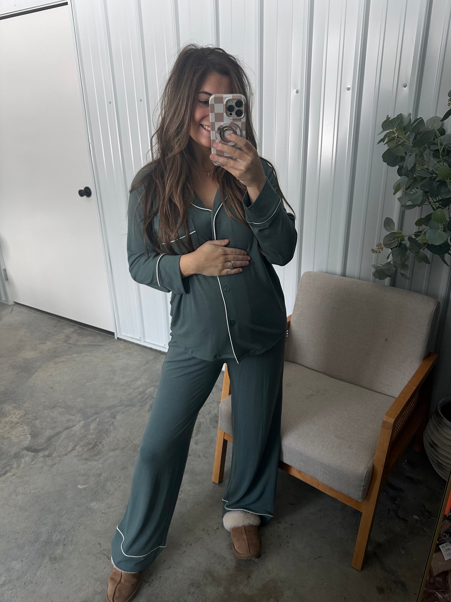 Rayon PJ Set - Ash Jade *restock!