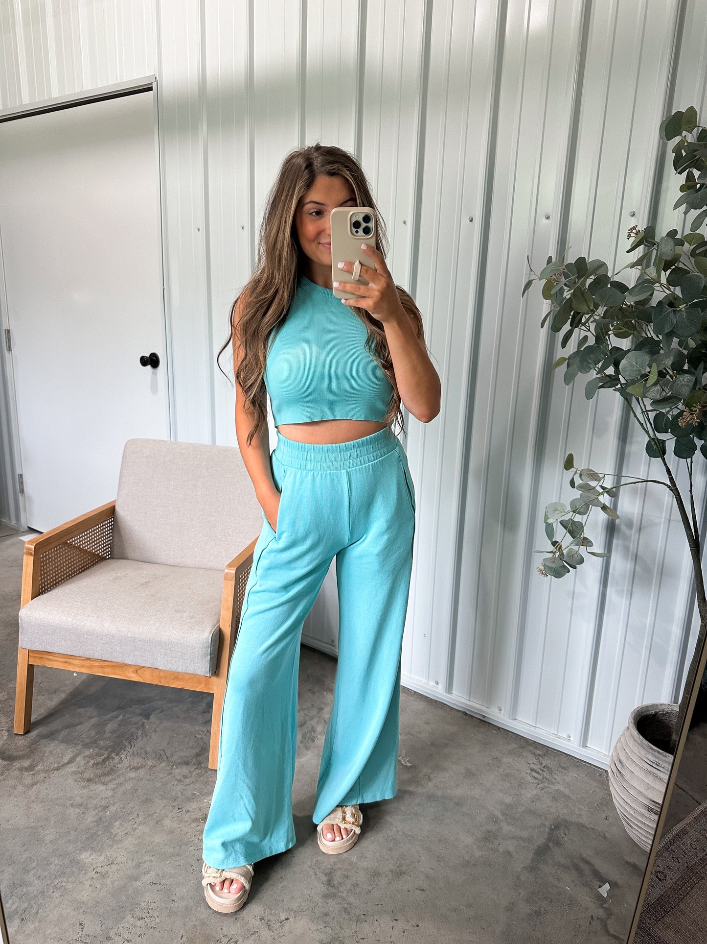 Halsey Set- Bright Aqua