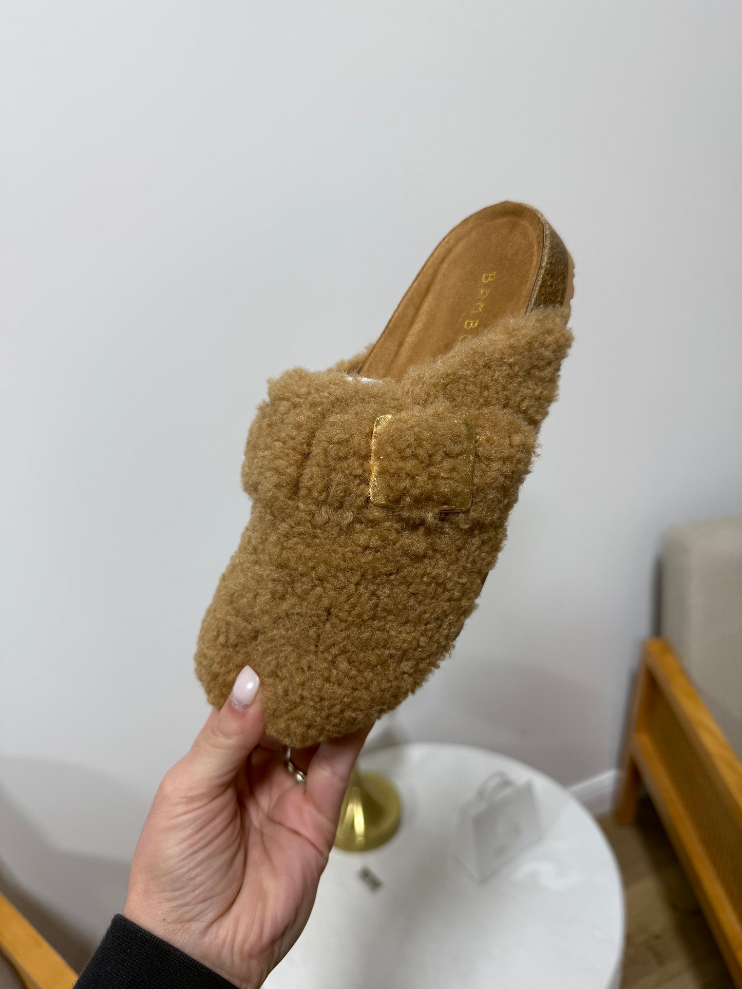 Sherpa Cozy Clogs- Tan